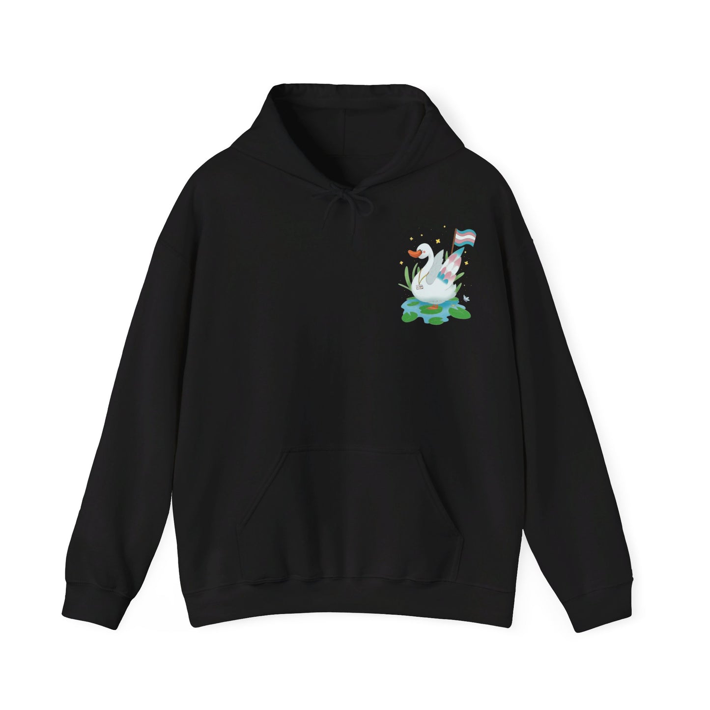 Badgie Hoodie - Trans Swan "Tundra" - Badgie.co
