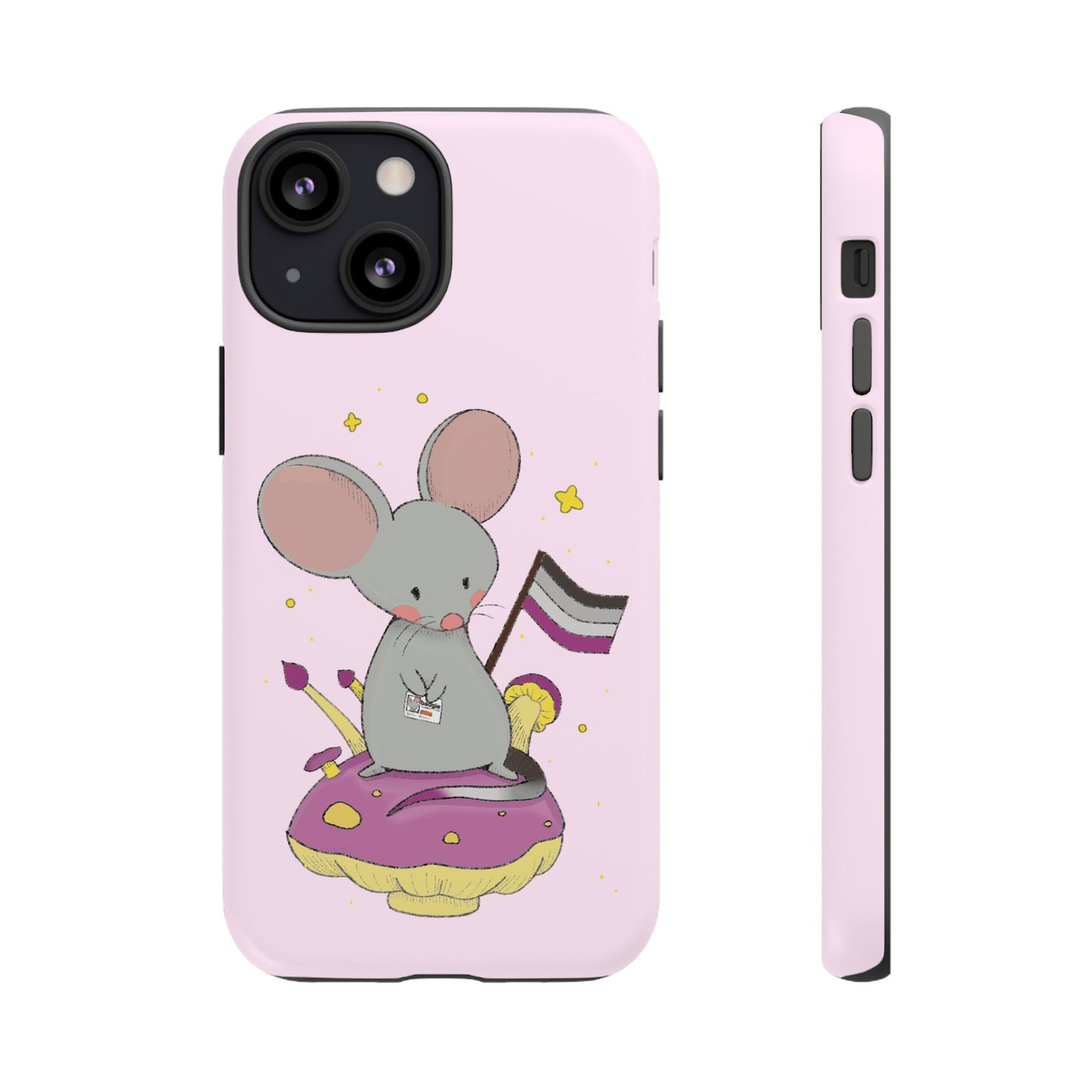Badgie iPhone Case - Asexual Mouse "Roan" - Badgie.co