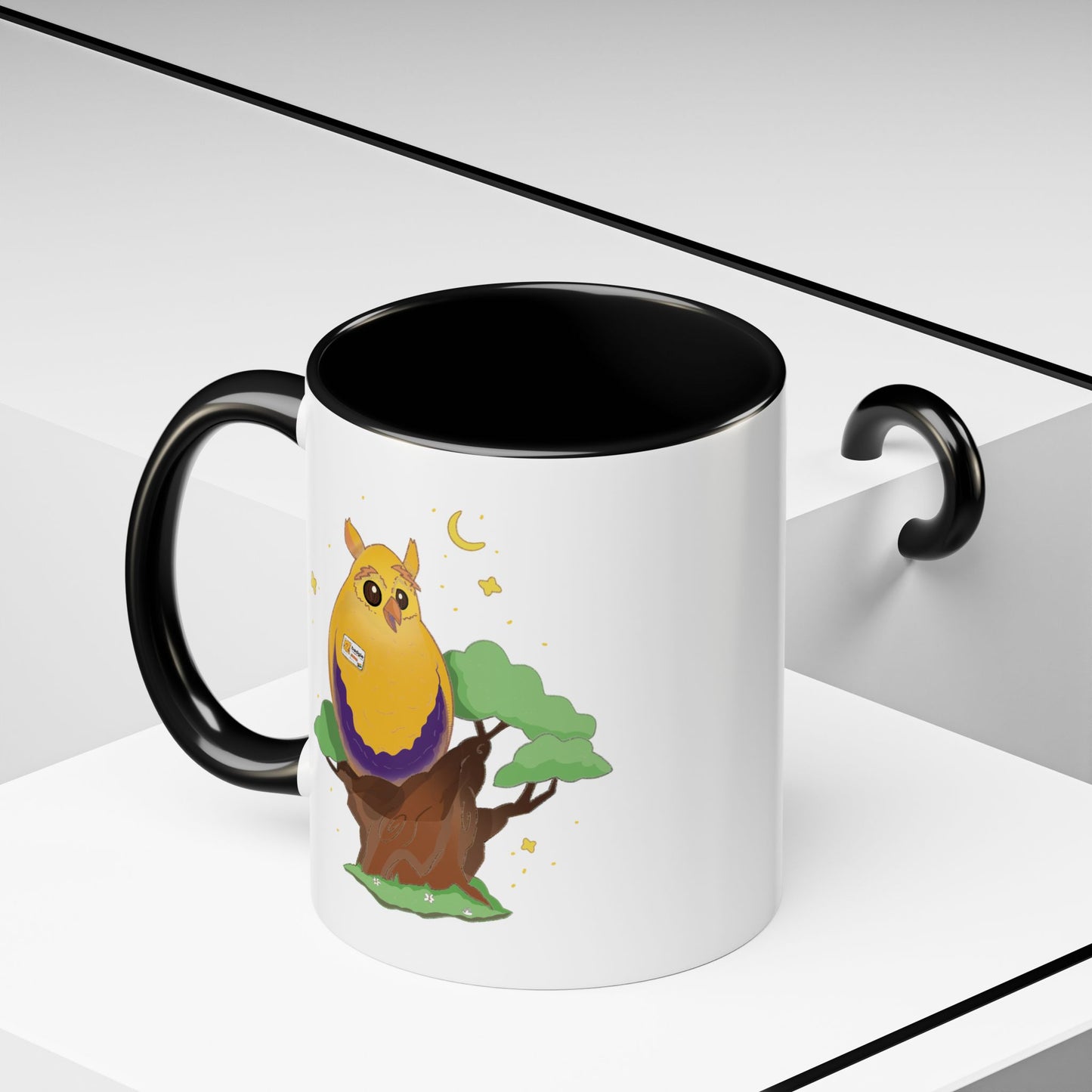 Badgie Ceramic Coffee Mug - Intersex Owl “Albert” - Badgie.co