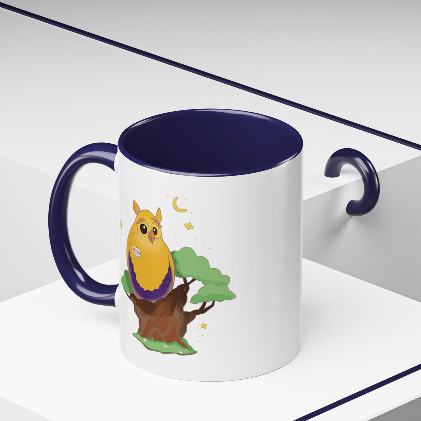 Badgie Ceramic Coffee Mug - Intersex Owl “Albert” - Badgie.co