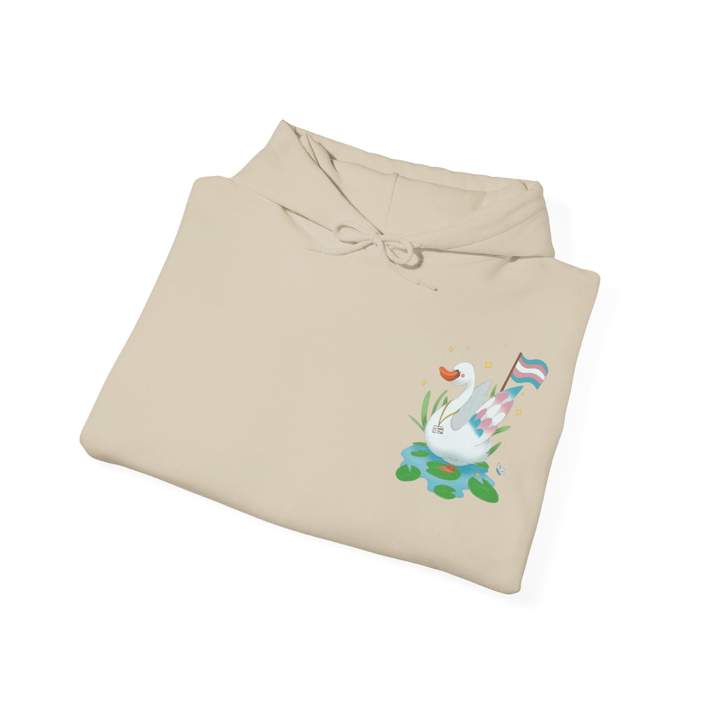 Badgie Hoodie - Trans Swan "Tundra" - Badgie.co