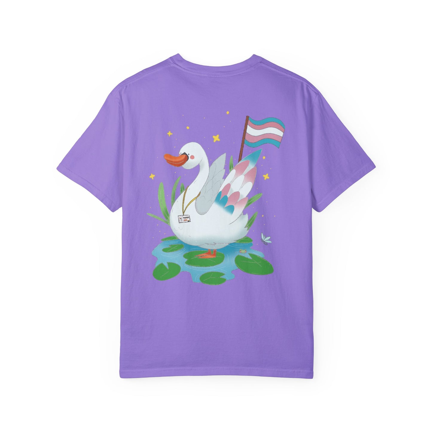 Badgie T-Shirt - Trans Swan “Tundra” - Badgie.co