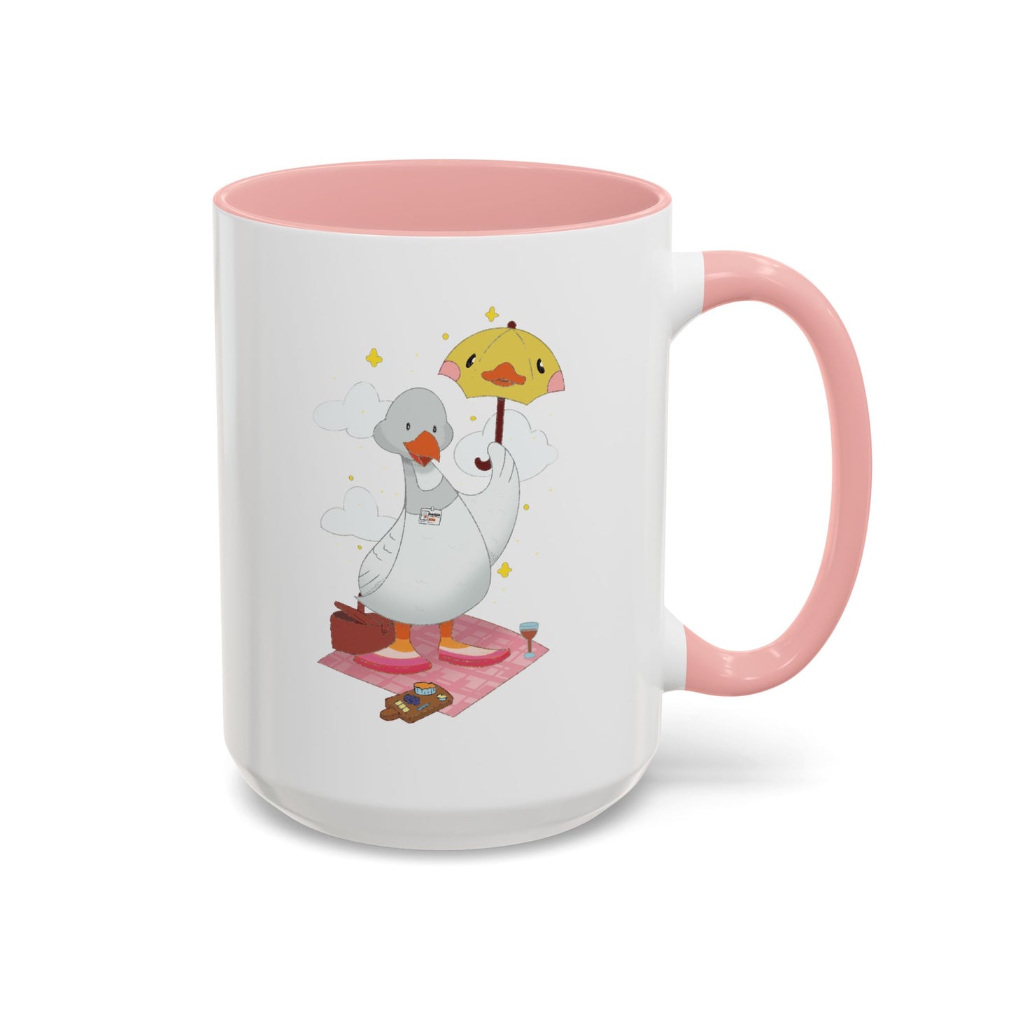 Badgie Ceramic Coffee Mug - Lesbian Goose “Tula” - Badgie.co