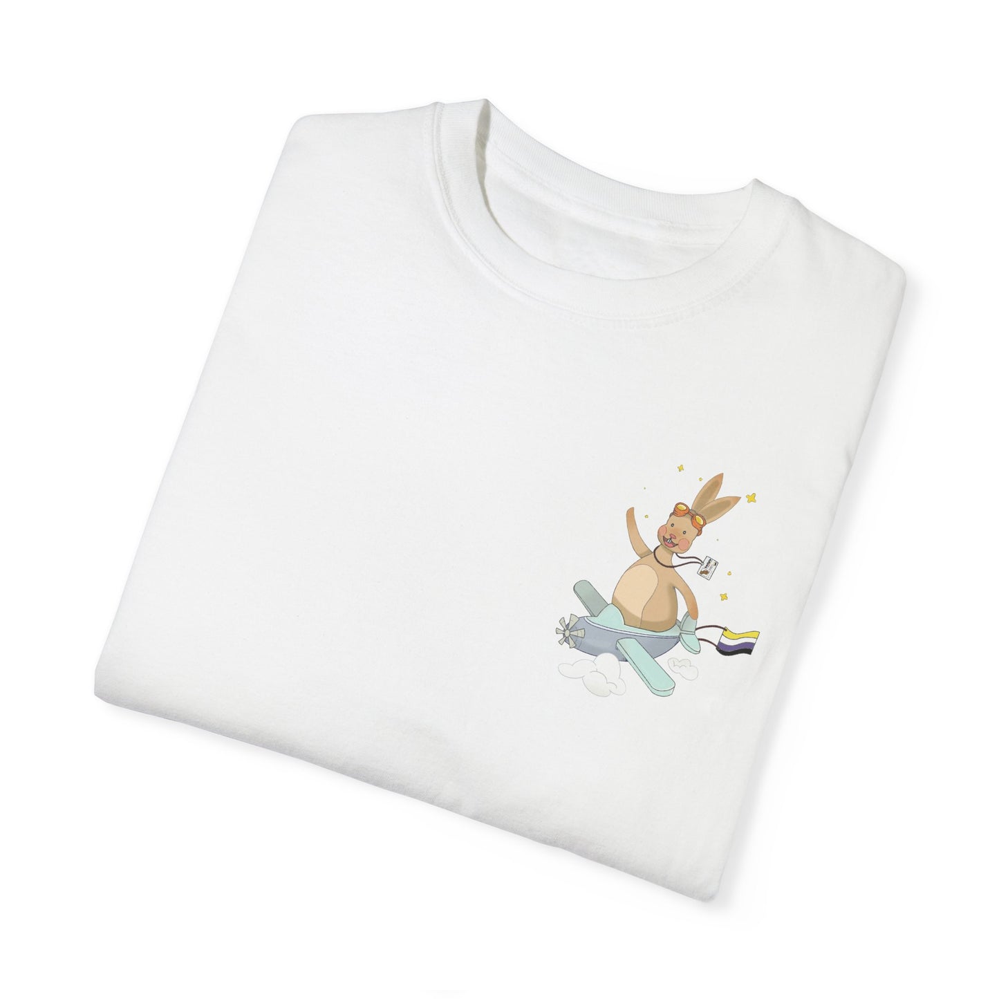 Badgie T-Shirt - Nonbinary Rabbit "Rex" - Badgie.co
