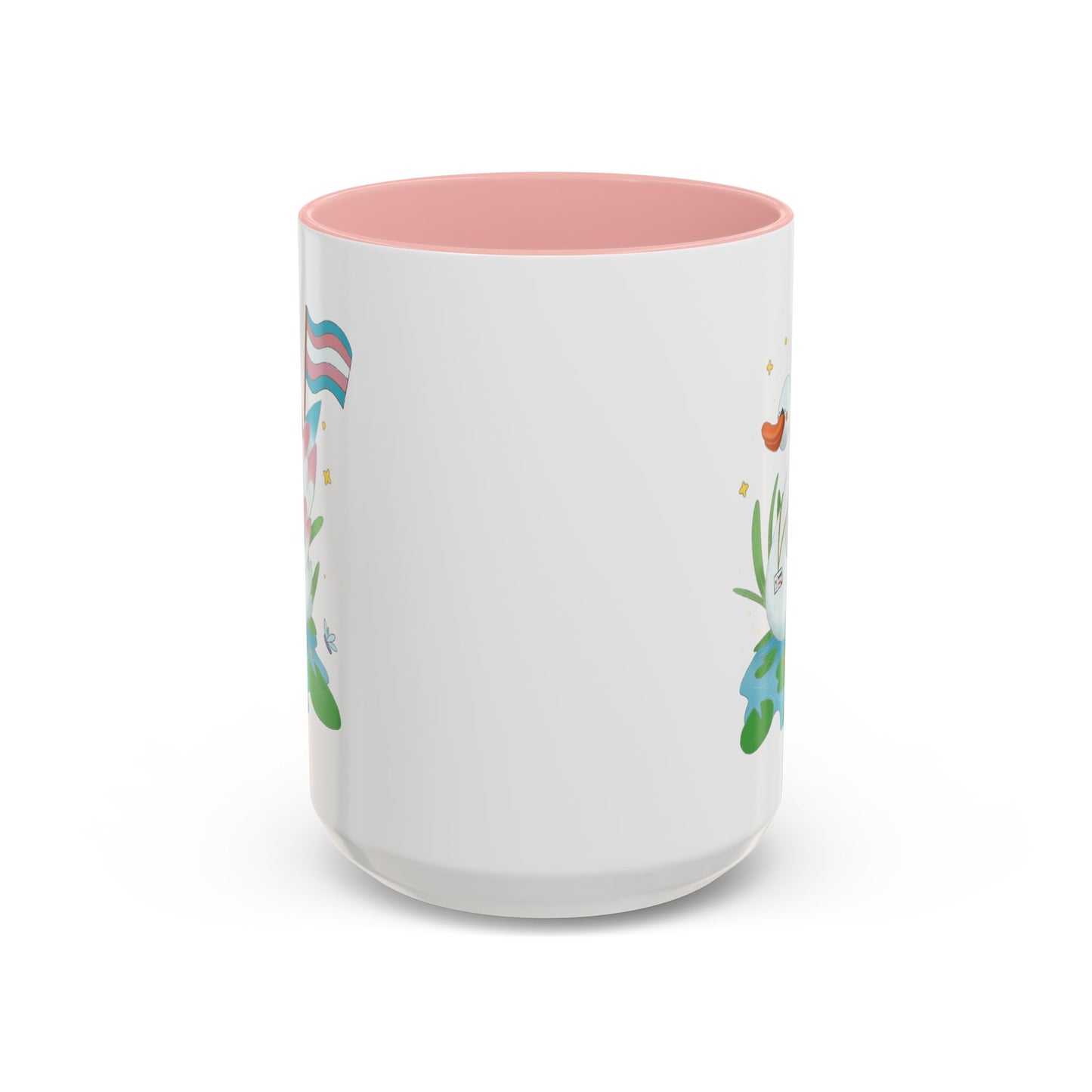 Badgie Ceramic Coffee Mug - Trans Swan “Tundra” - Badgie.co