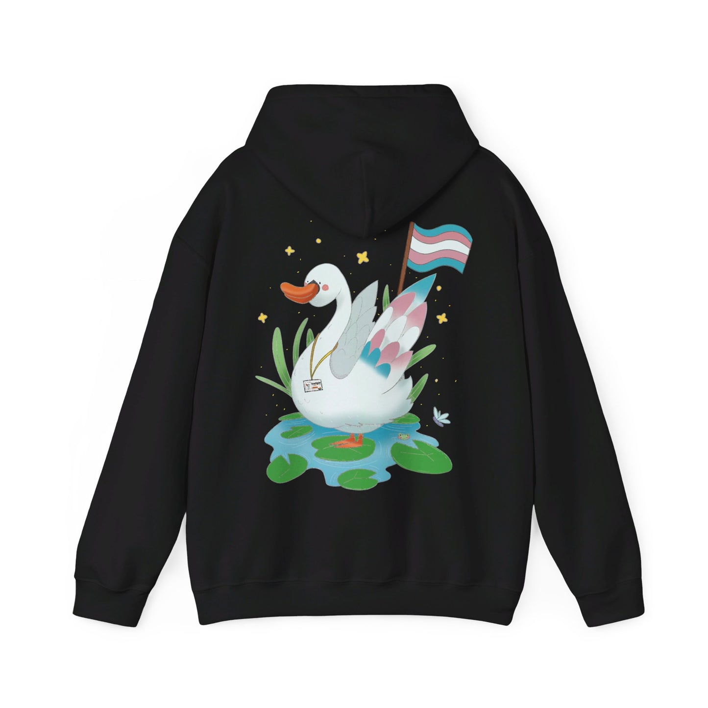 Badgie Hoodie - Trans Swan "Tundra" - Badgie.co