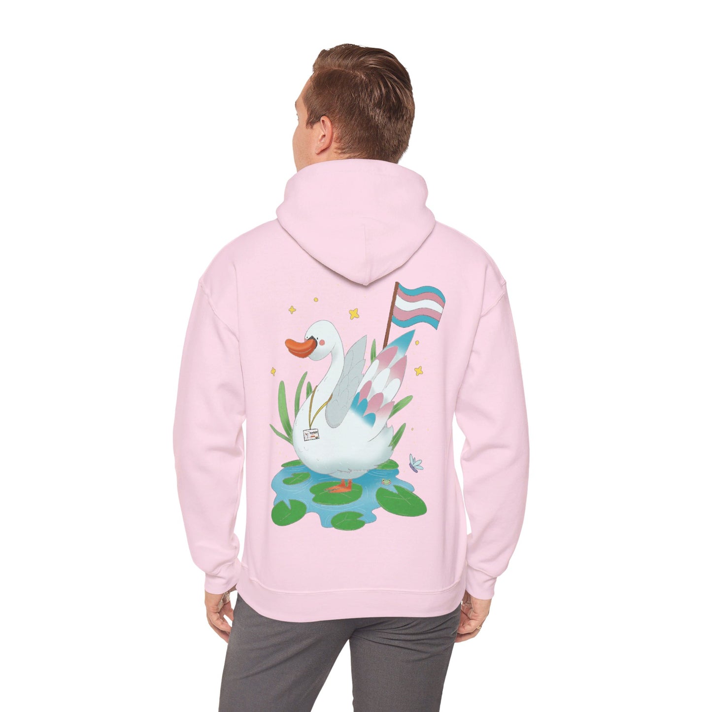 Badgie Hoodie - Trans Swan "Tundra" - Badgie.co