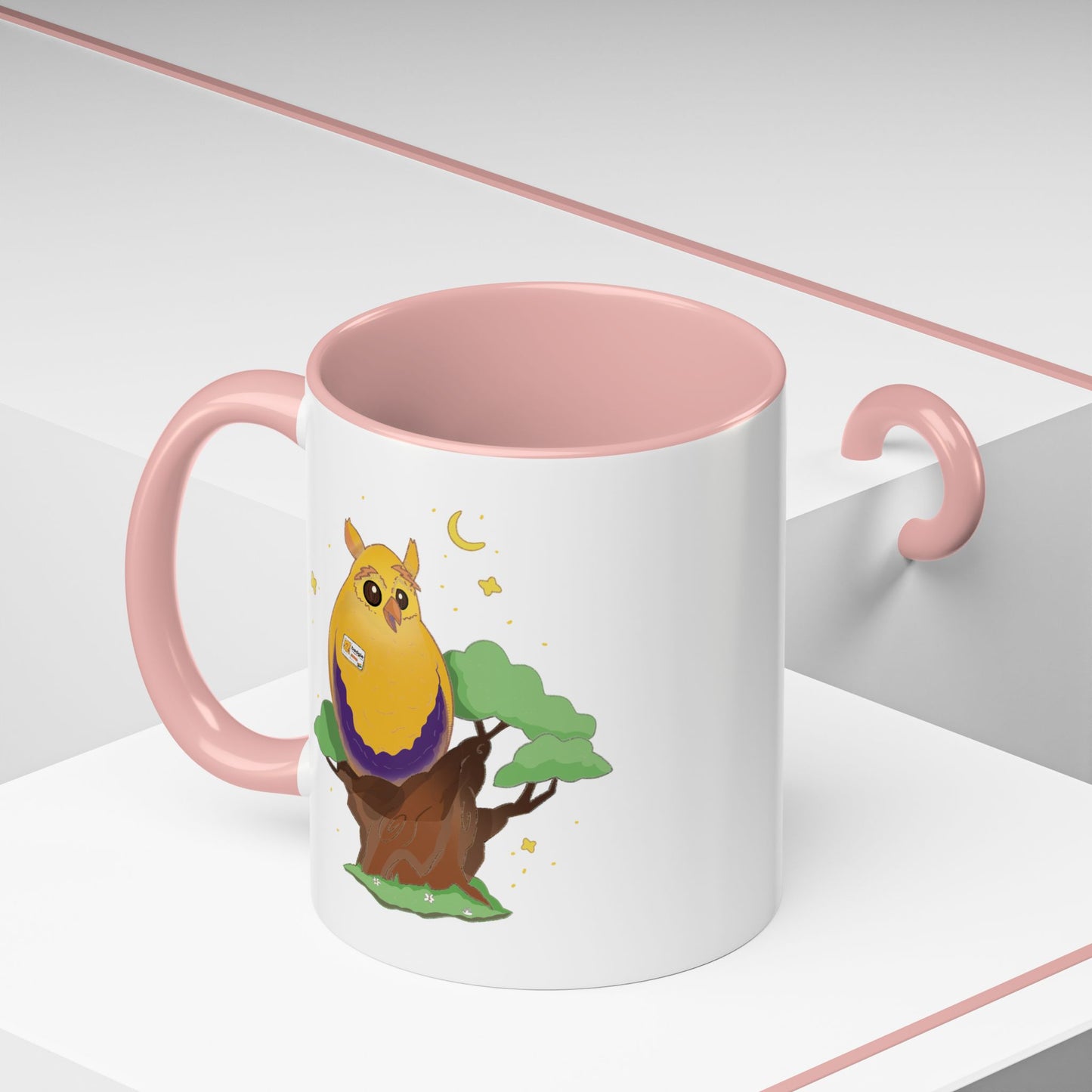 Badgie Ceramic Coffee Mug - Intersex Owl “Albert” - Badgie.co