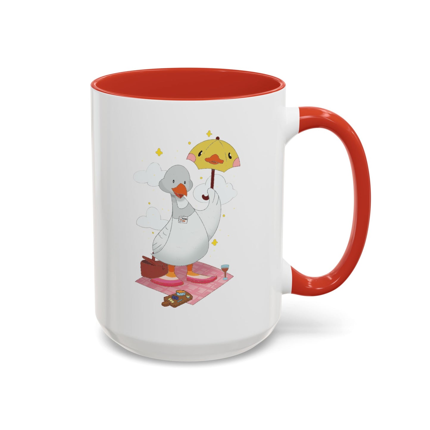 Badgie Ceramic Coffee Mug - Lesbian Goose “Tula” - Badgie.co