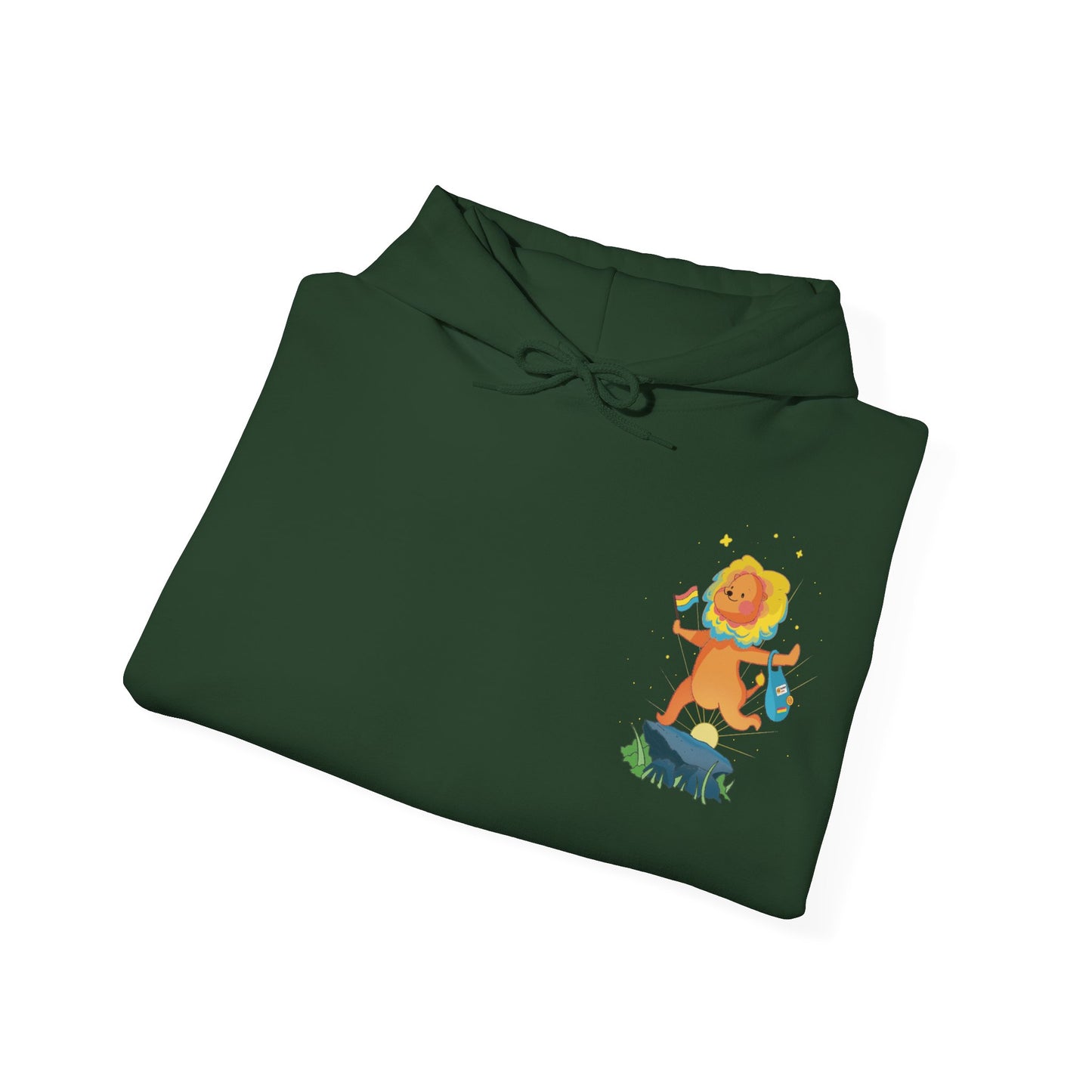 Badgie Hoodie - Pansexual Lion "Barb" - Badgie.co