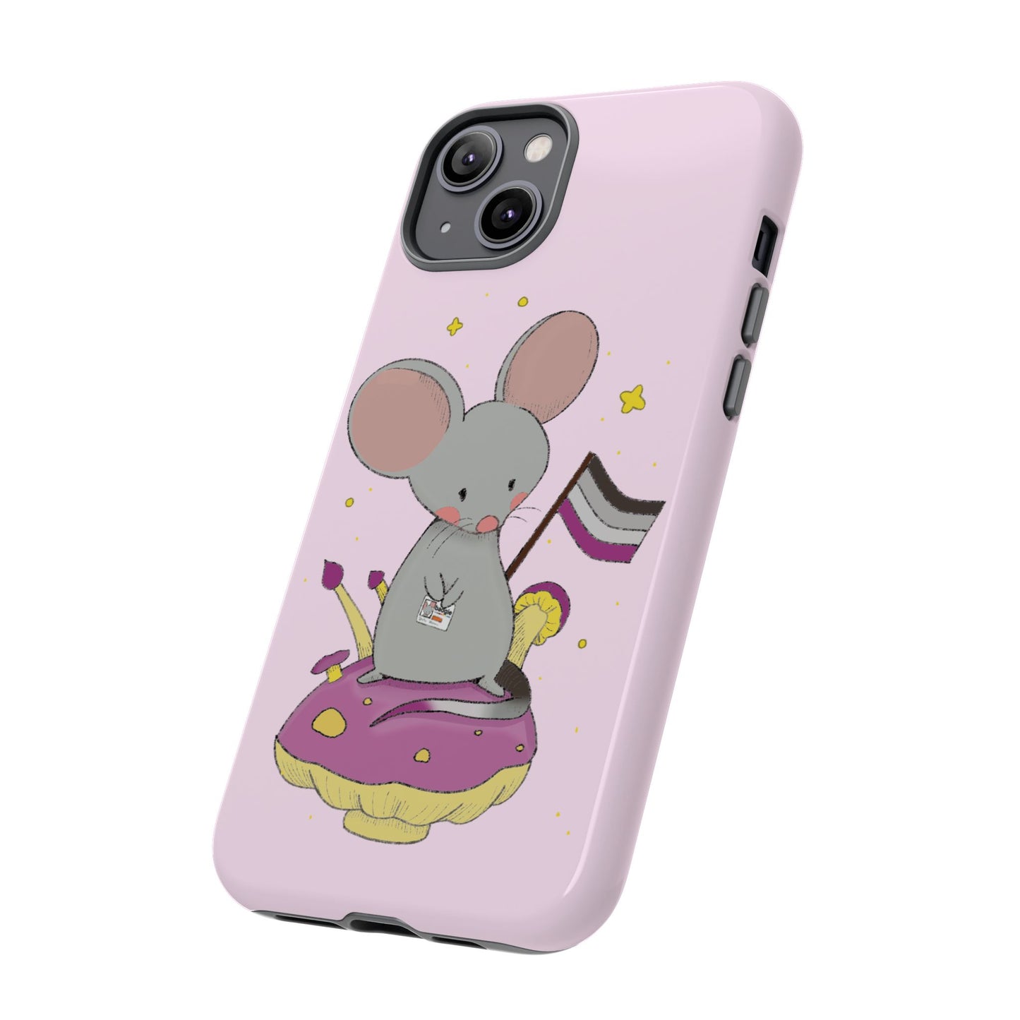 Badgie iPhone Case - Asexual Mouse "Roan" - Badgie.co