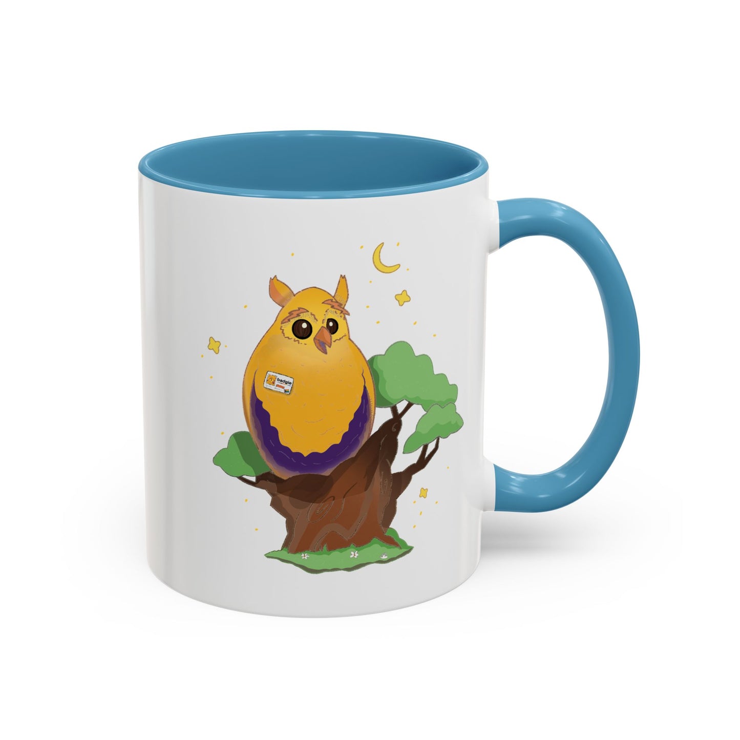 Badgie Ceramic Coffee Mug - Intersex Owl “Albert” - Badgie.co