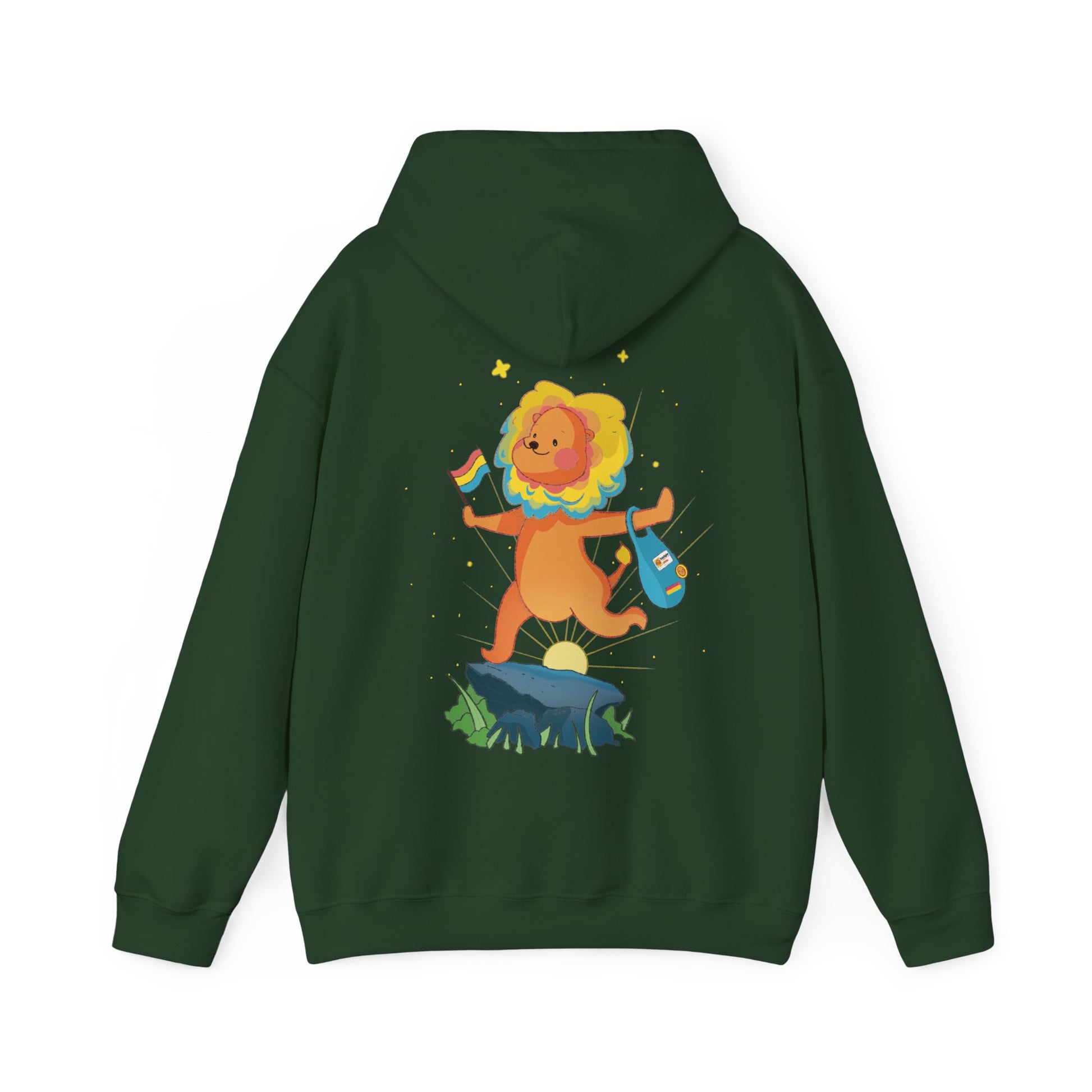 Badgie Hoodie -  Pansexual Lion "Barb" - Badgie.co