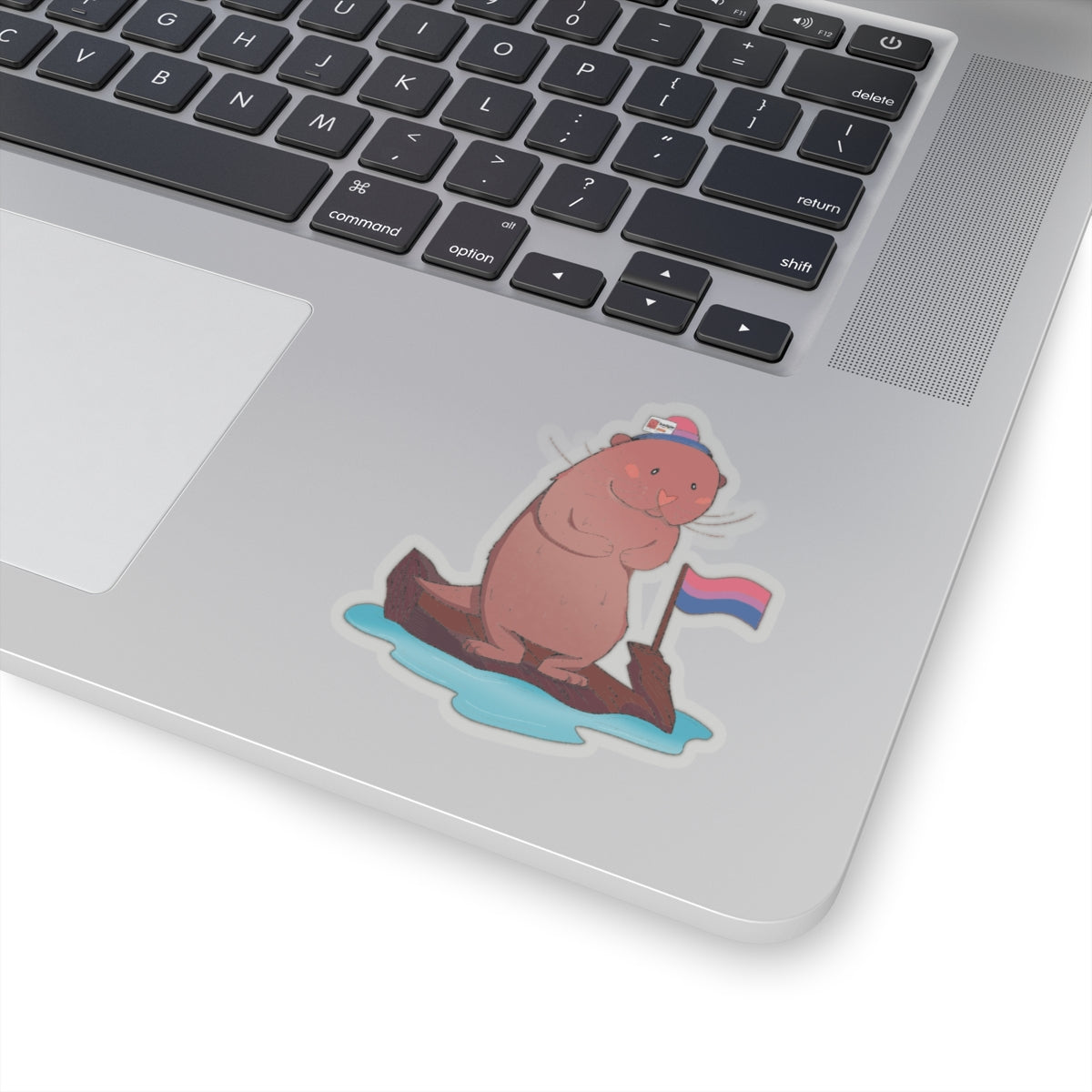 Kiss-Cut Stickers - Bisexual Otter "River" - Badgie.co
