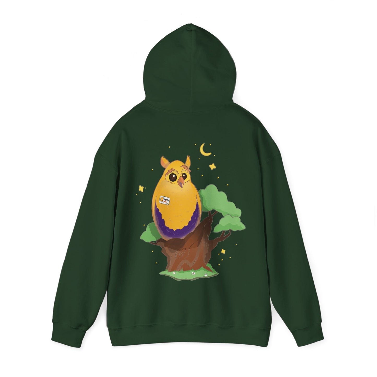 Badgie Hoodie - Intersex Owl "Albert" - Badgie.co
