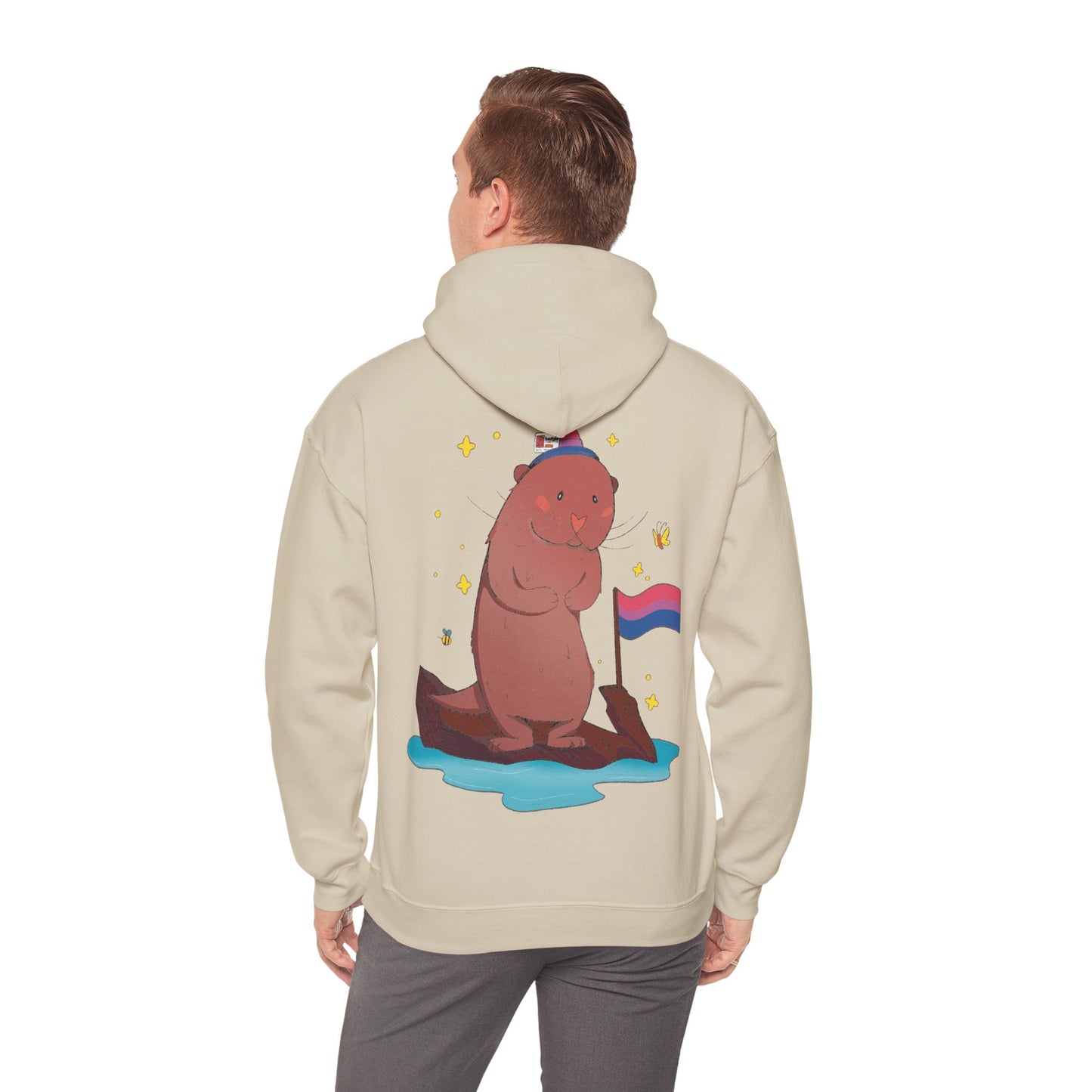 Badgie Hoodie - Bisexual Otter "River" - Badgie.co