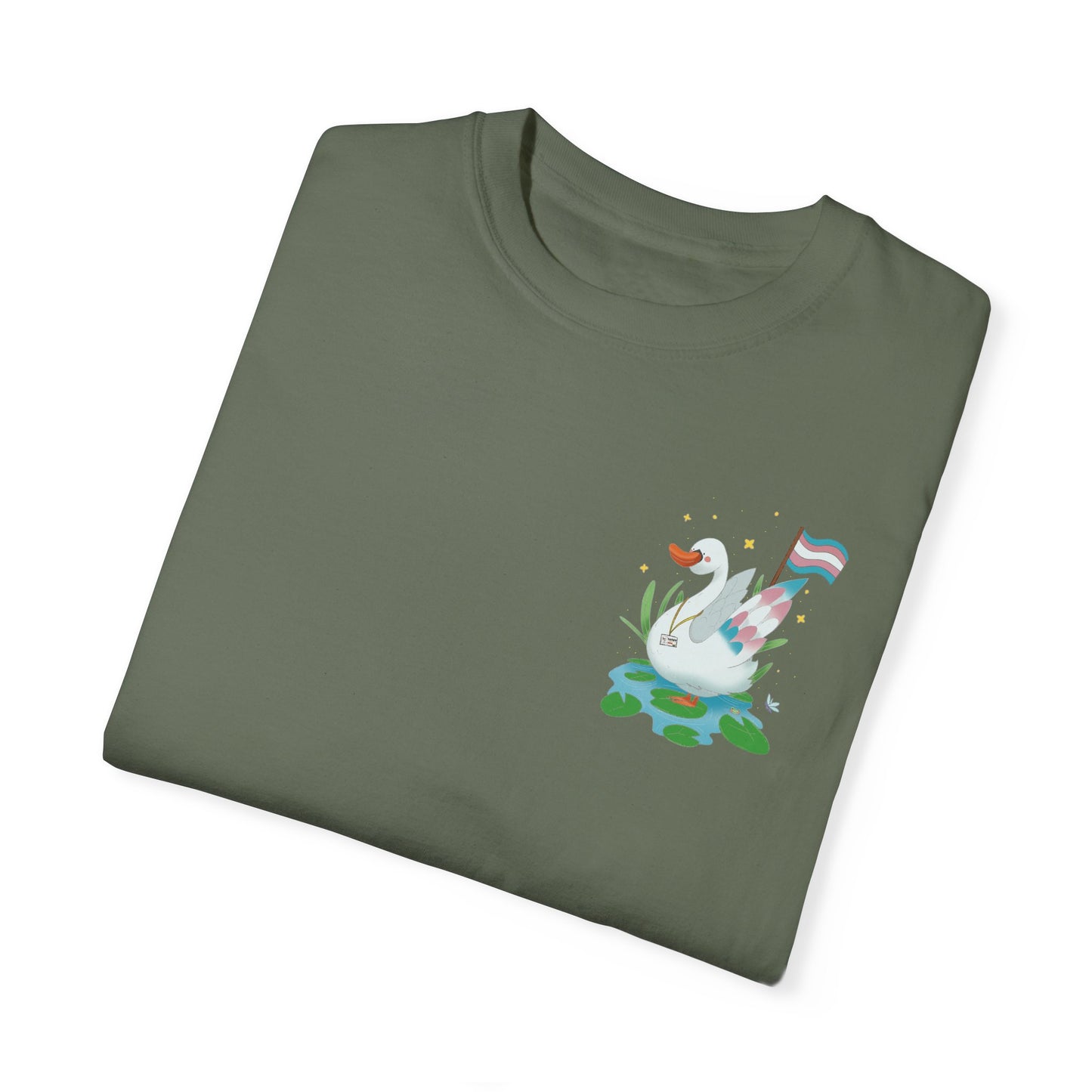 Badgie T-Shirt - Trans Swan “Tundra” - Badgie.co
