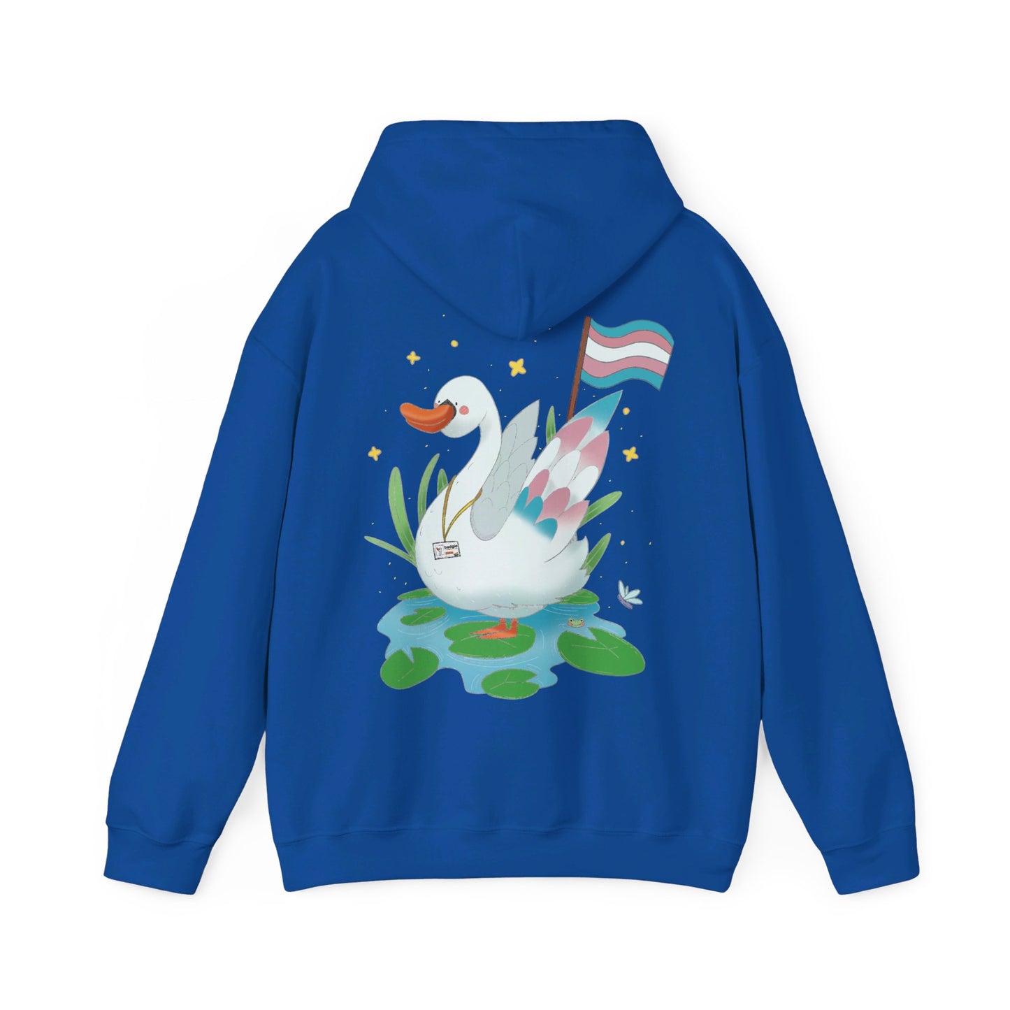 Badgie Hoodie - Trans Swan "Tundra" - Badgie.co