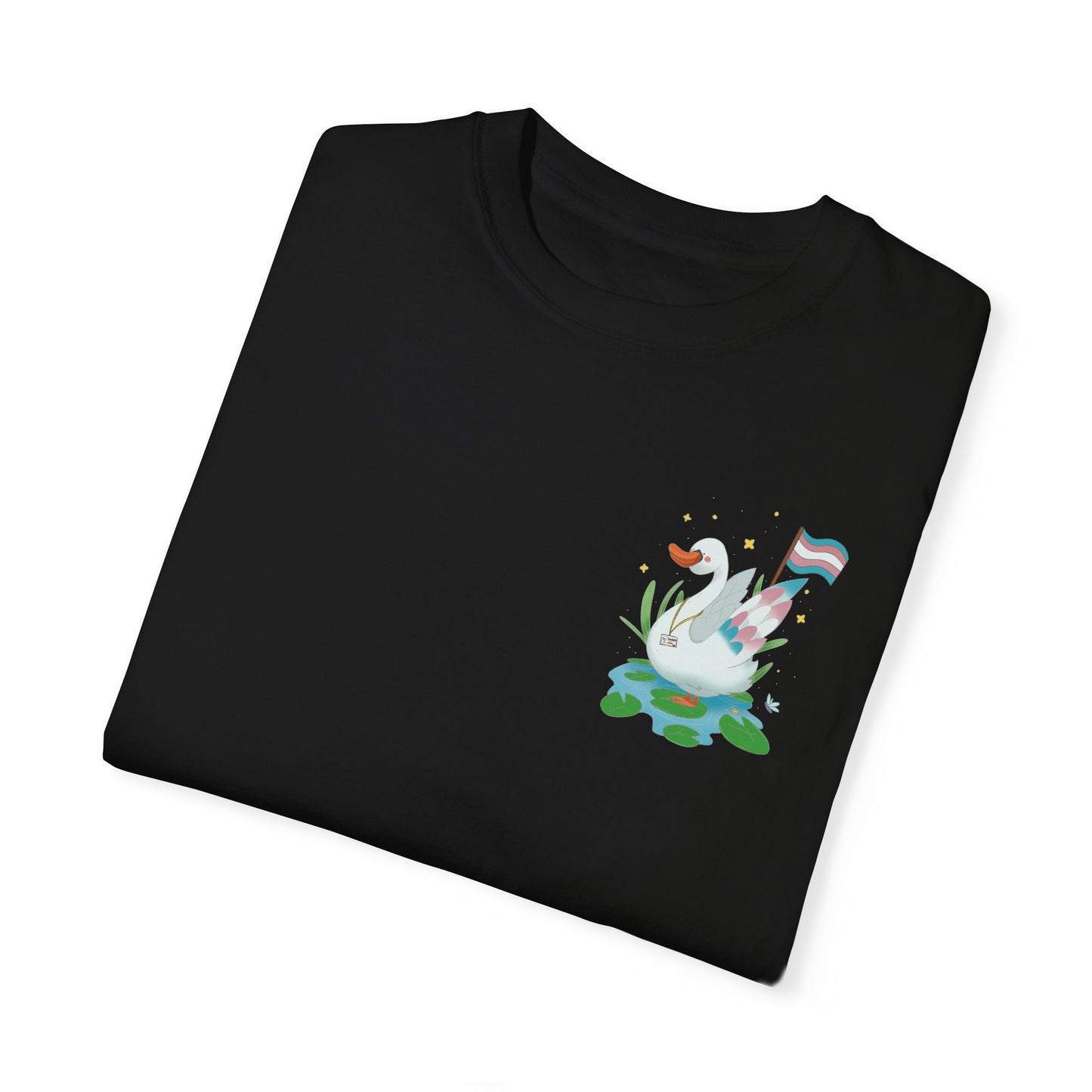 Badgie T-Shirt - Trans Swan “Tundra” - Badgie.co