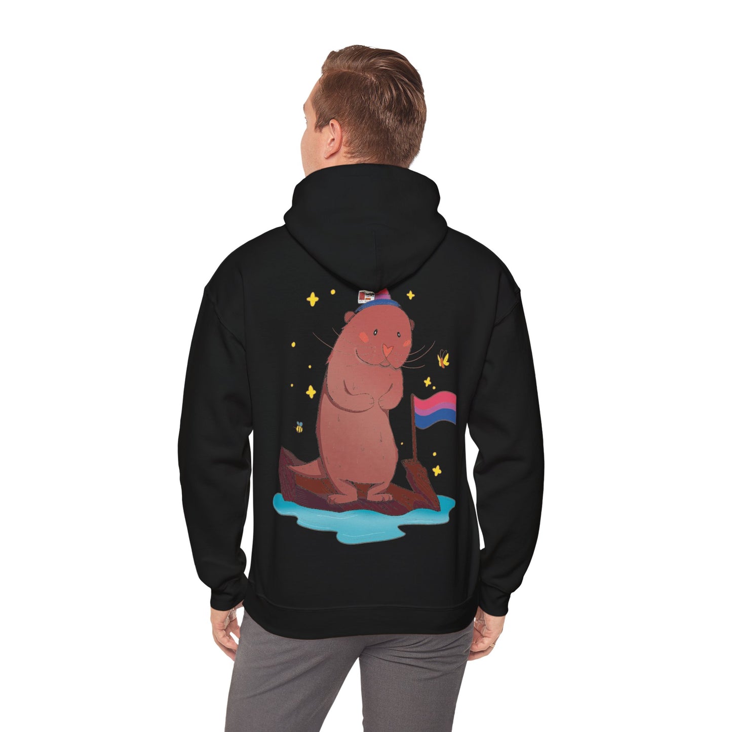 Badgie Hoodie - Bisexual Otter "River" - Badgie.co