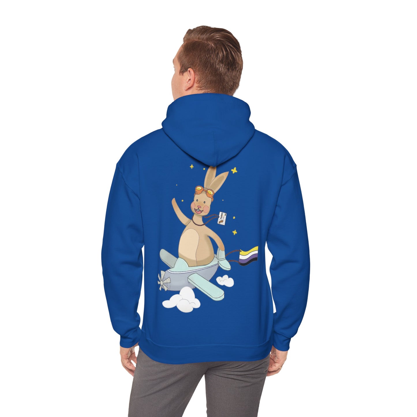 Badgie Hoodie - Nonbinary Rabbit "Rex" - Badgie.co