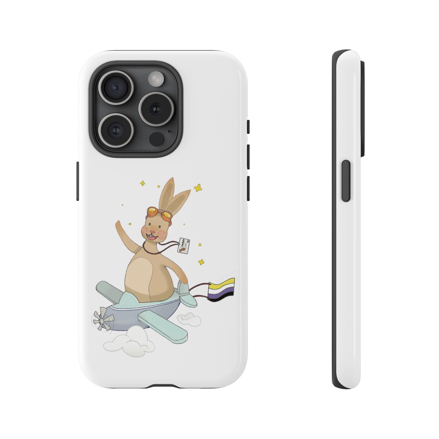 Badgie iPhone Case - Nonbinary Rabbit "Rex" - Badgie.co