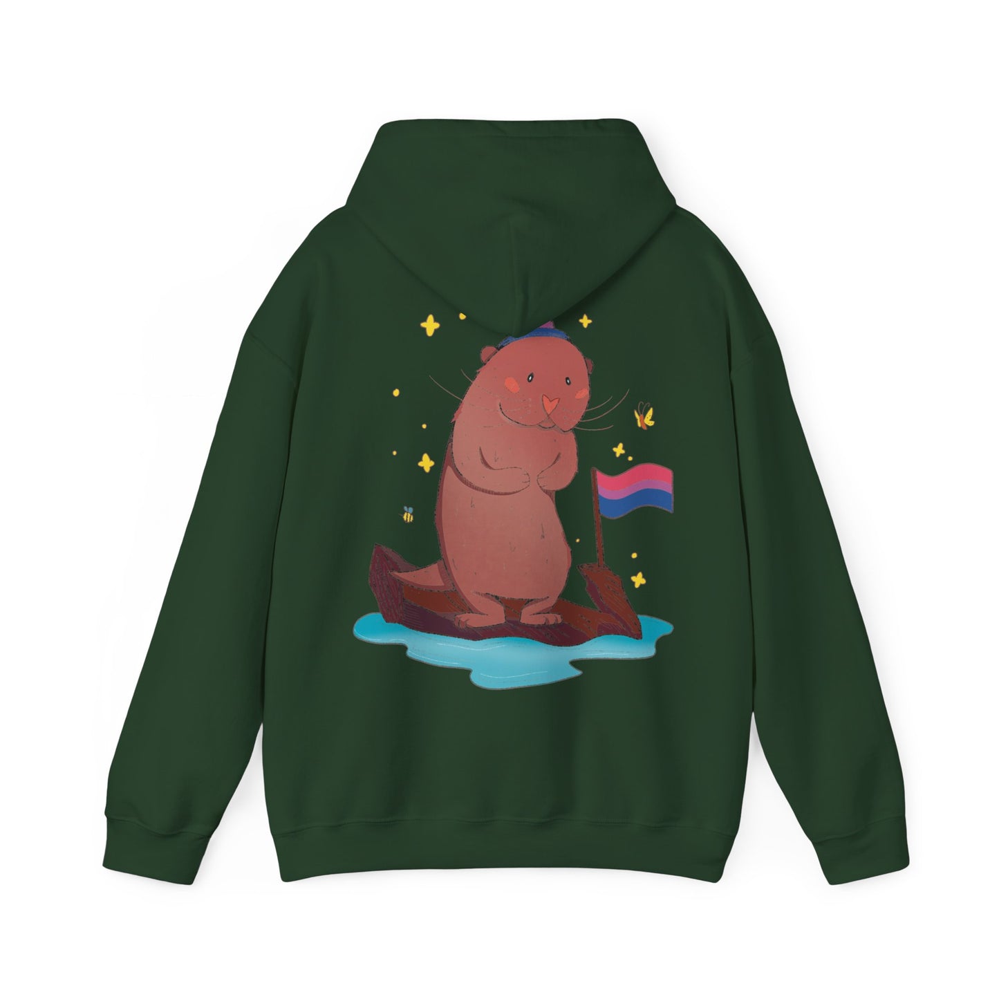 Badgie Hoodie - Bisexual Otter "River" - Badgie.co