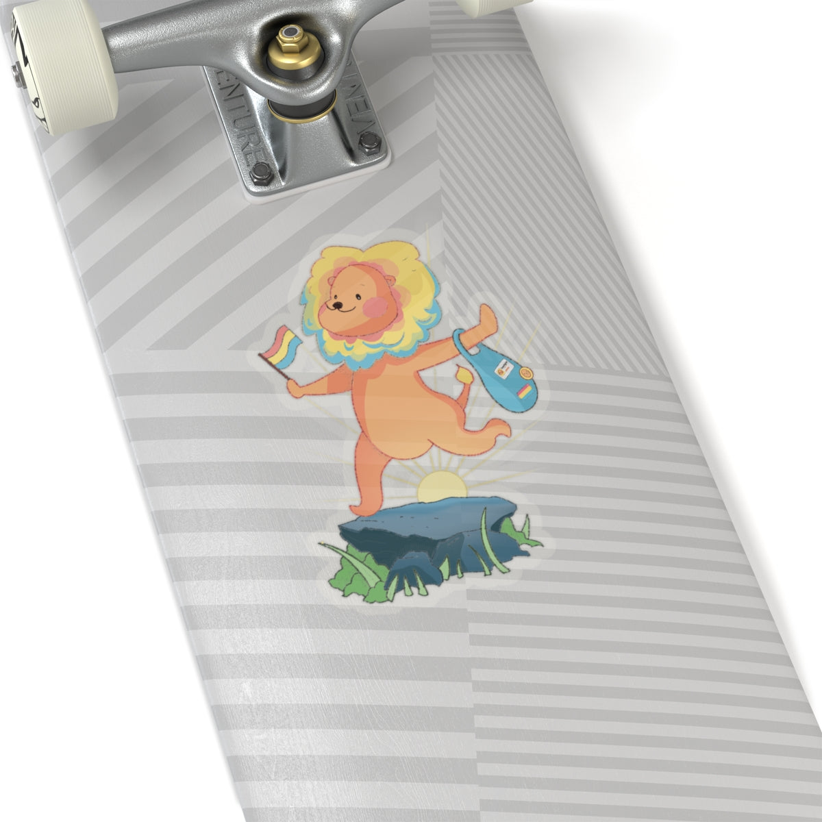 Kiss-Cut Stickers - Pansexual Lion "Barb" - Badgie.co