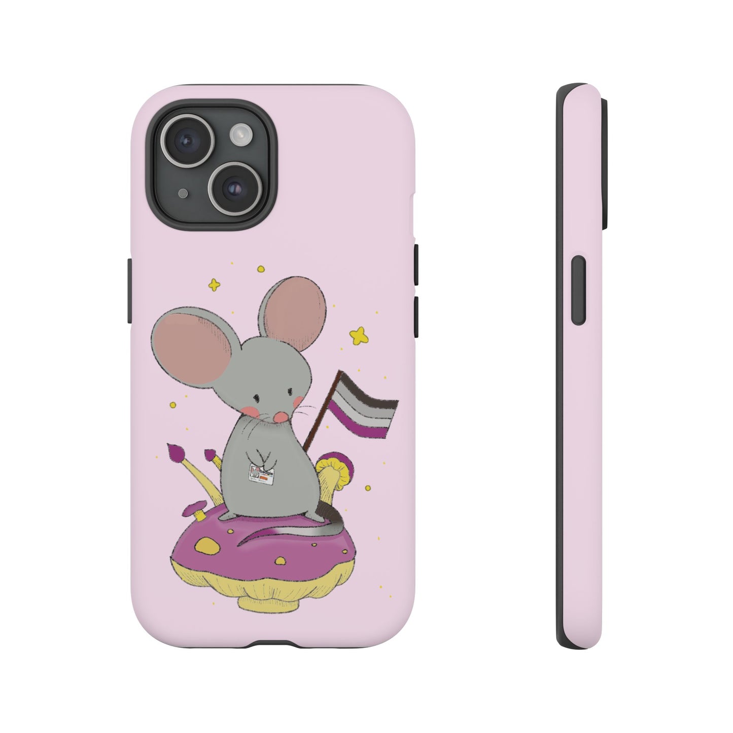 Badgie iPhone Case - Asexual Mouse "Roan" - Badgie.co