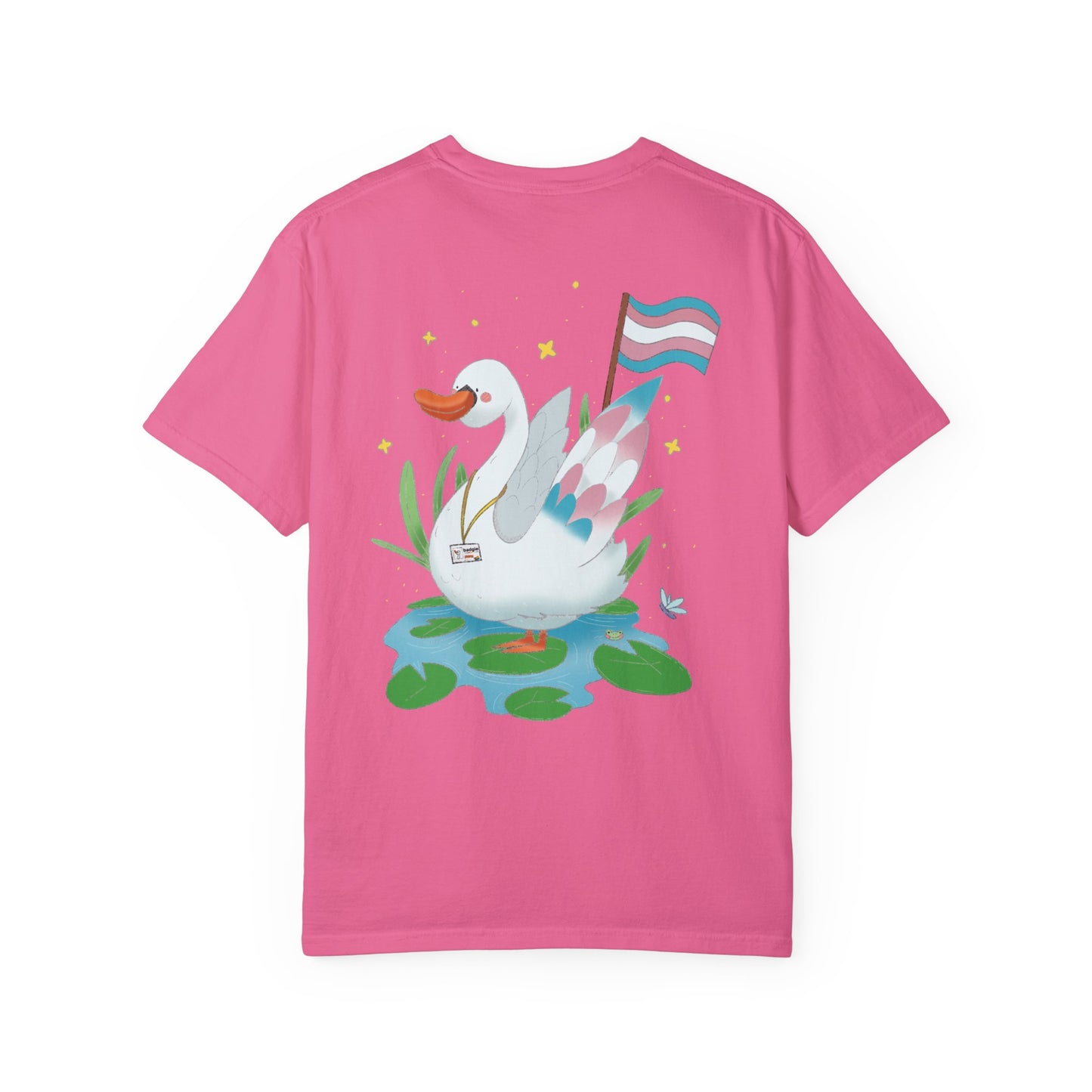 Badgie T-Shirt - Trans Swan “Tundra” - Badgie.co