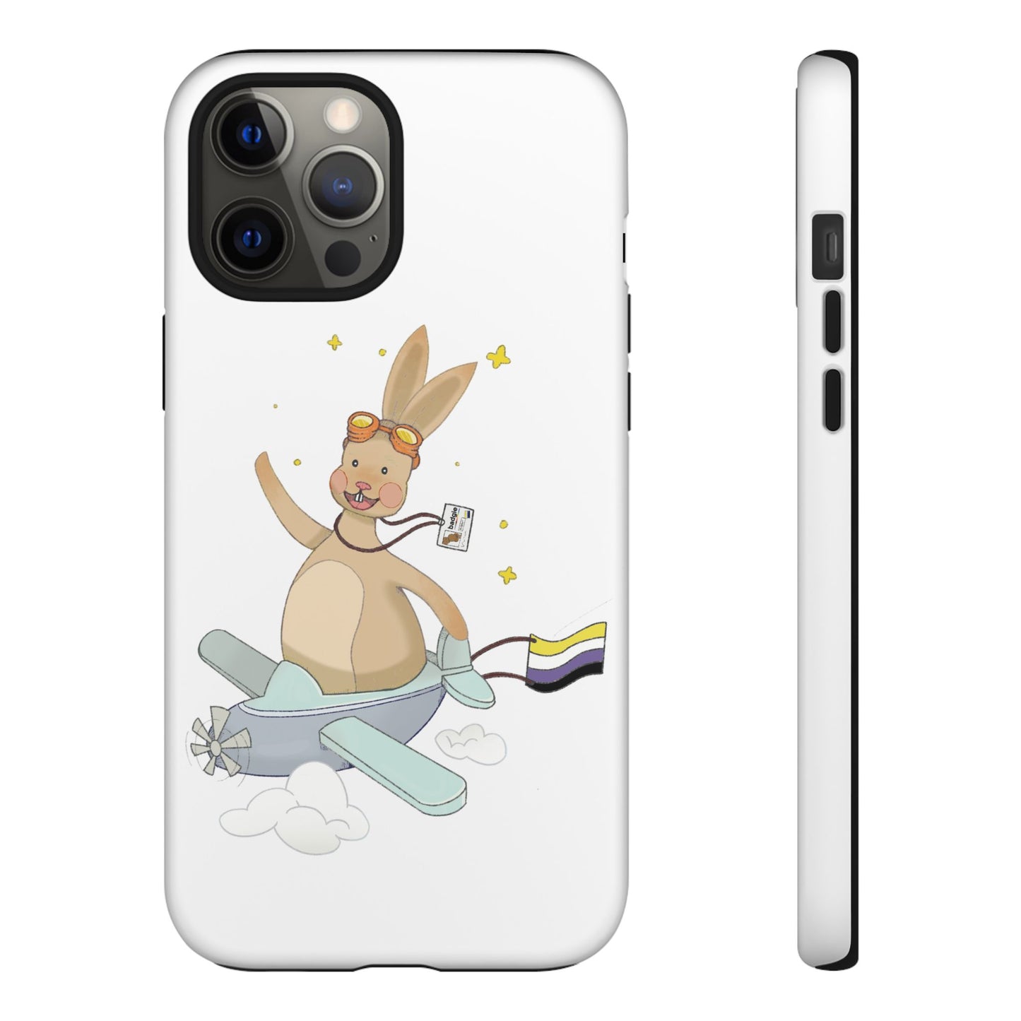 Badgie iPhone Case - Nonbinary Rabbit "Rex" - Badgie.co