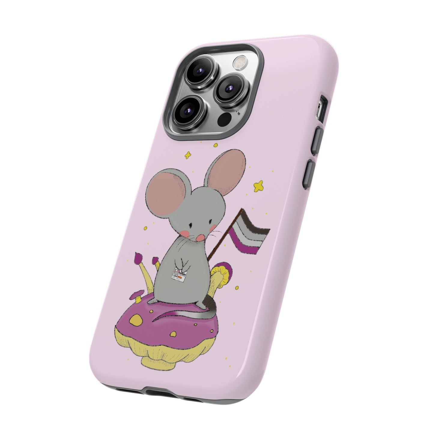 Badgie iPhone Case - Asexual Mouse "Roan" - Badgie.co