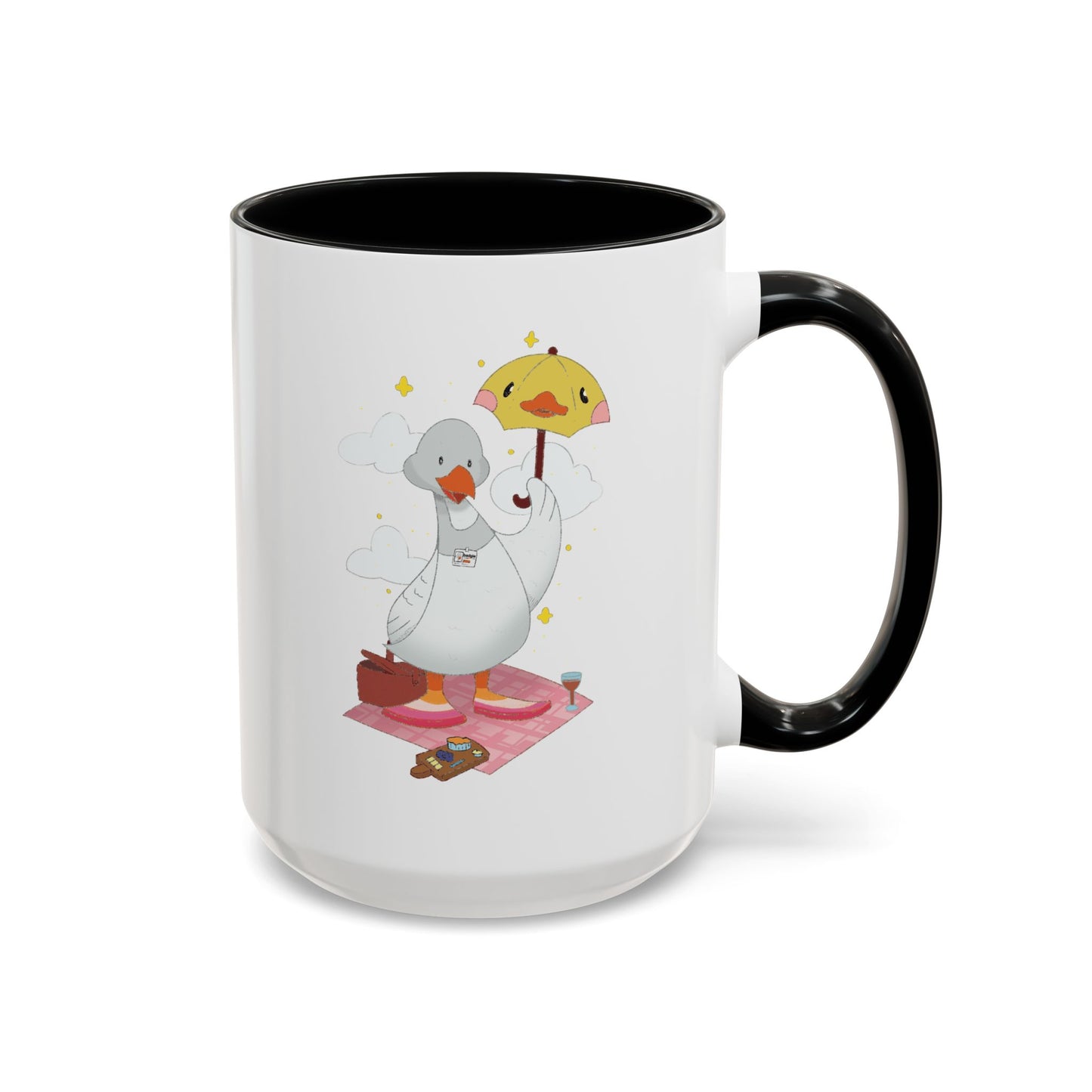 Badgie Ceramic Coffee Mug - Lesbian Goose “Tula” - Badgie.co