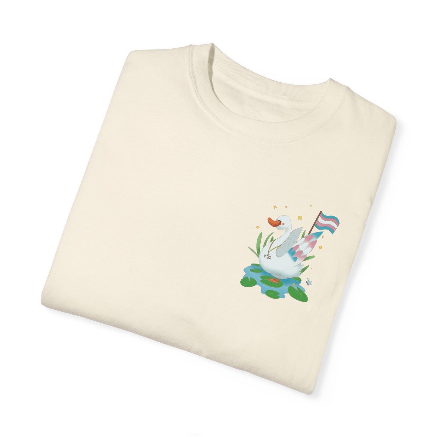 Badgie T-Shirt - Trans Swan “Tundra” - Badgie.co