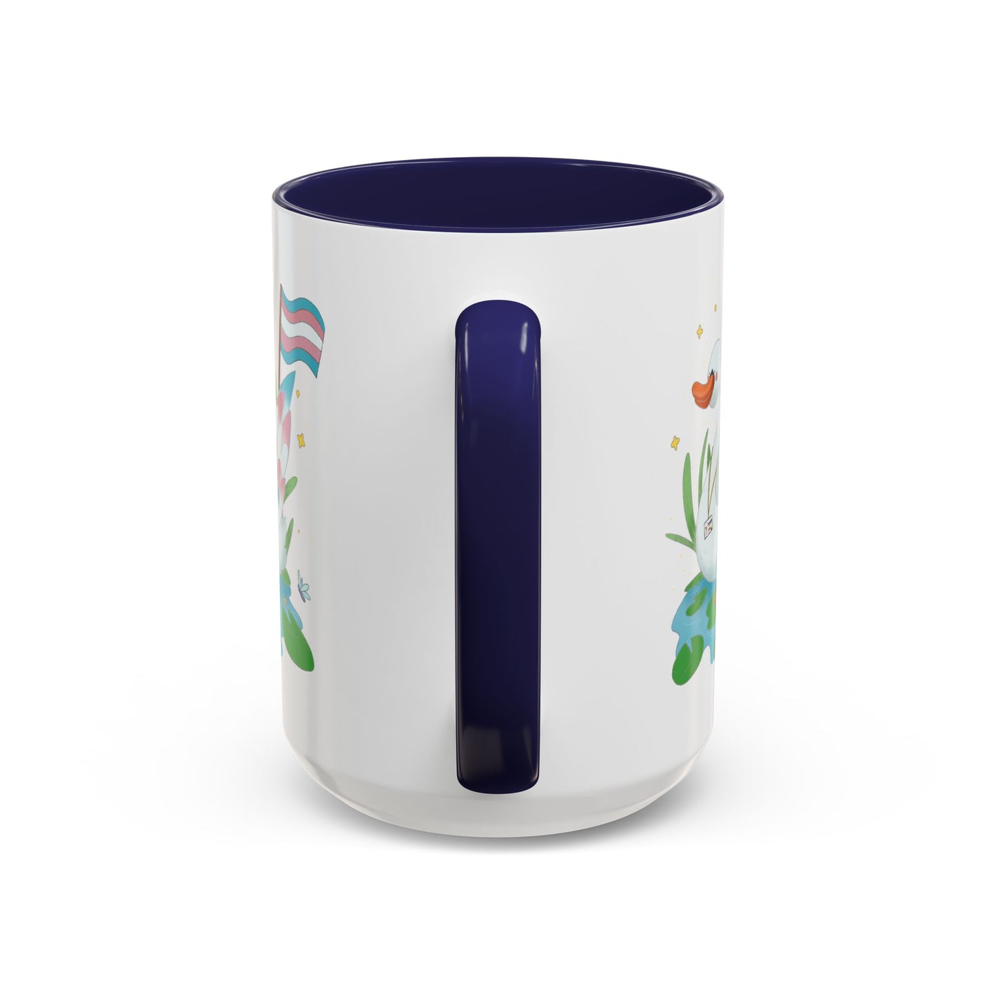 Badgie Ceramic Coffee Mug - Trans Swan “Tundra” - Badgie.co