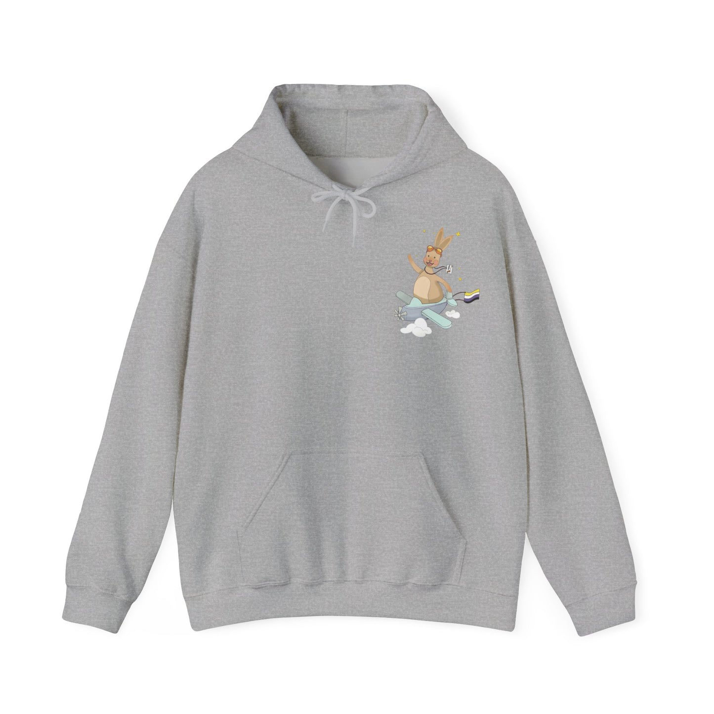 Badgie Hoodie - Nonbinary Rabbit "Rex" - Badgie.co