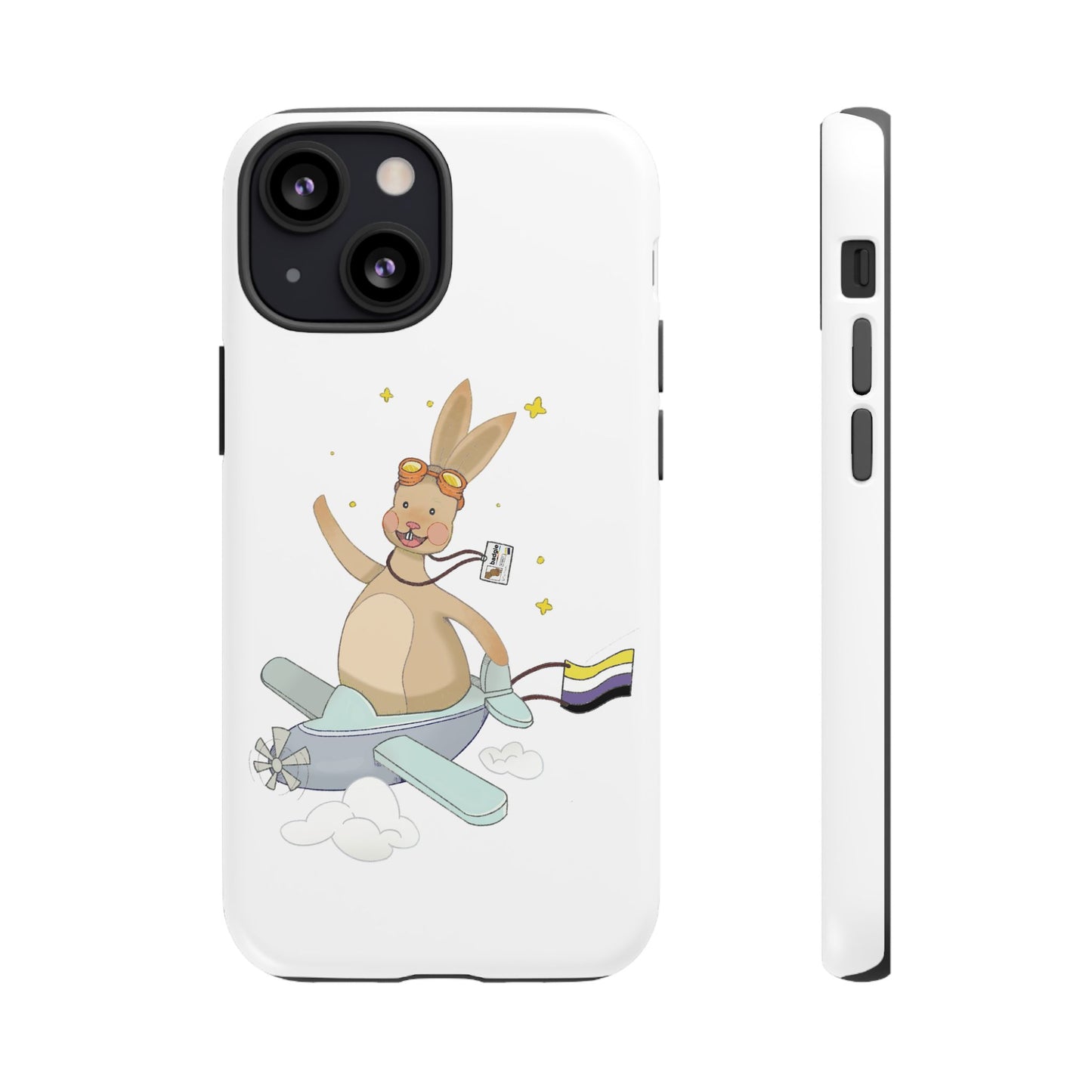 Badgie iPhone Case - Nonbinary Rabbit "Rex" - Badgie.co