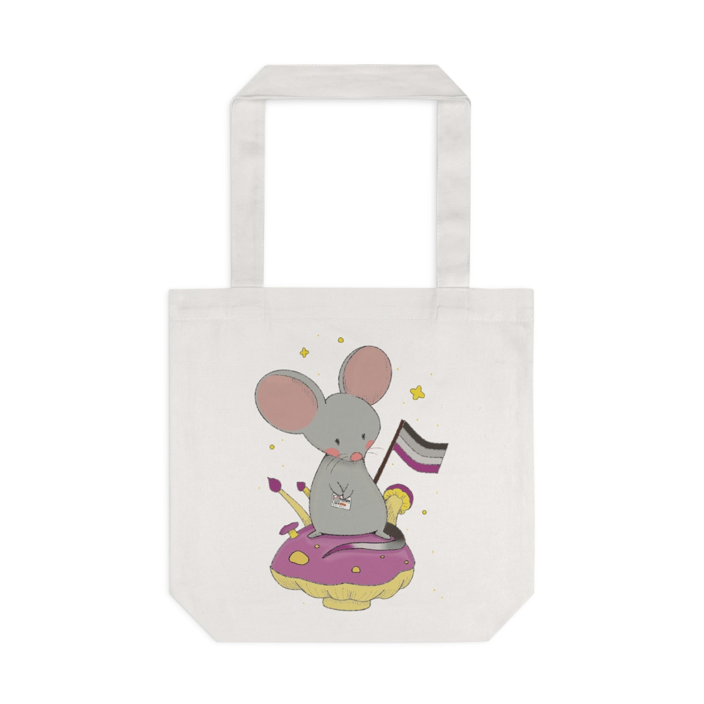 Badgie Tote Bag - Asexual Mouse "Roan" - Badgie.co