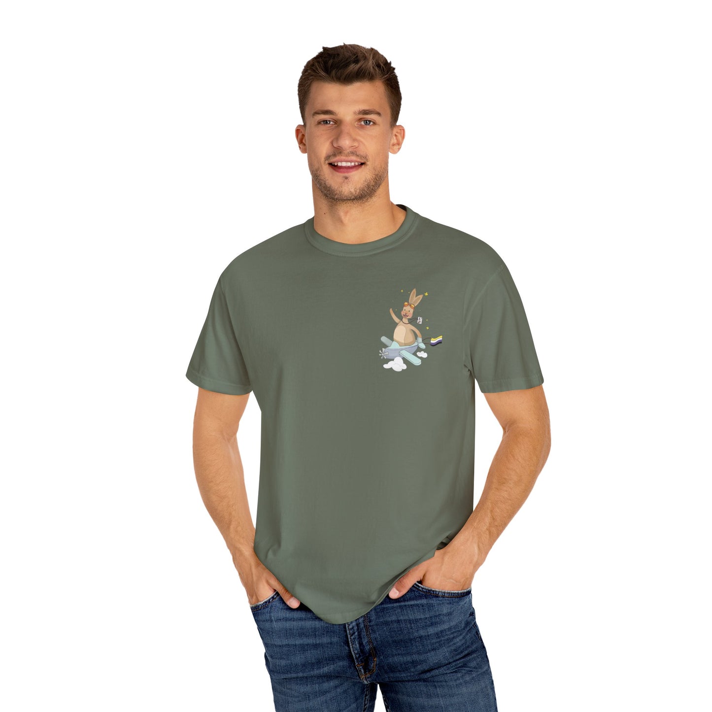 Badgie T-Shirt - Nonbinary Rabbit "Rex" - Badgie.co