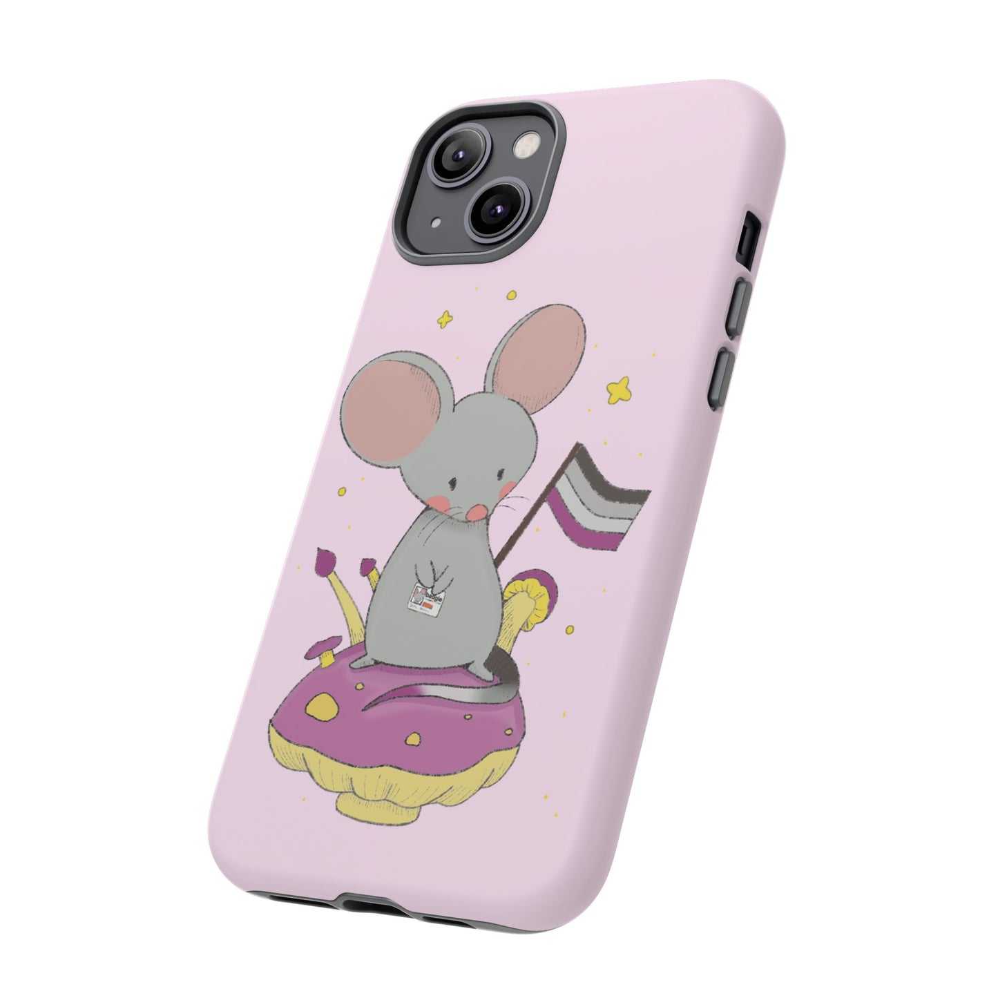 Badgie iPhone Case - Asexual Mouse "Roan" - Badgie.co