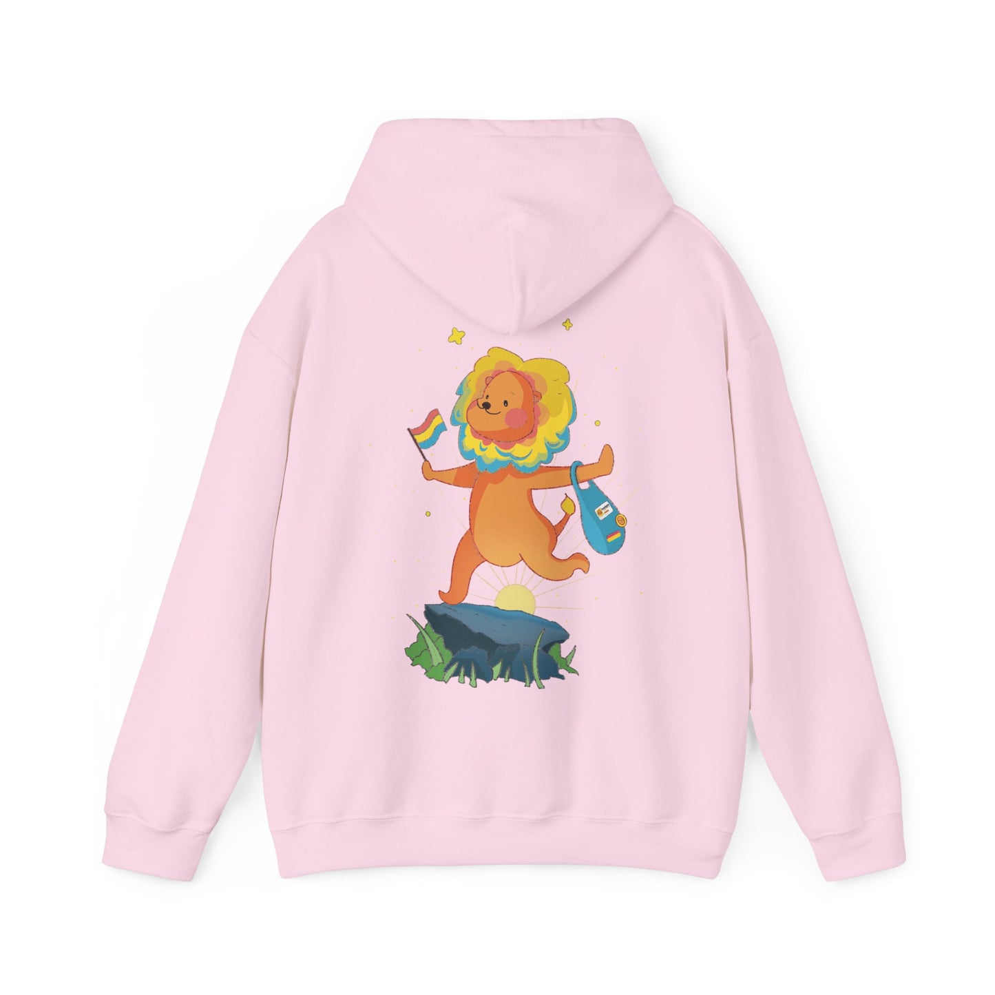 Badgie Hoodie - Pansexual Lion "Barb" - Badgie.co