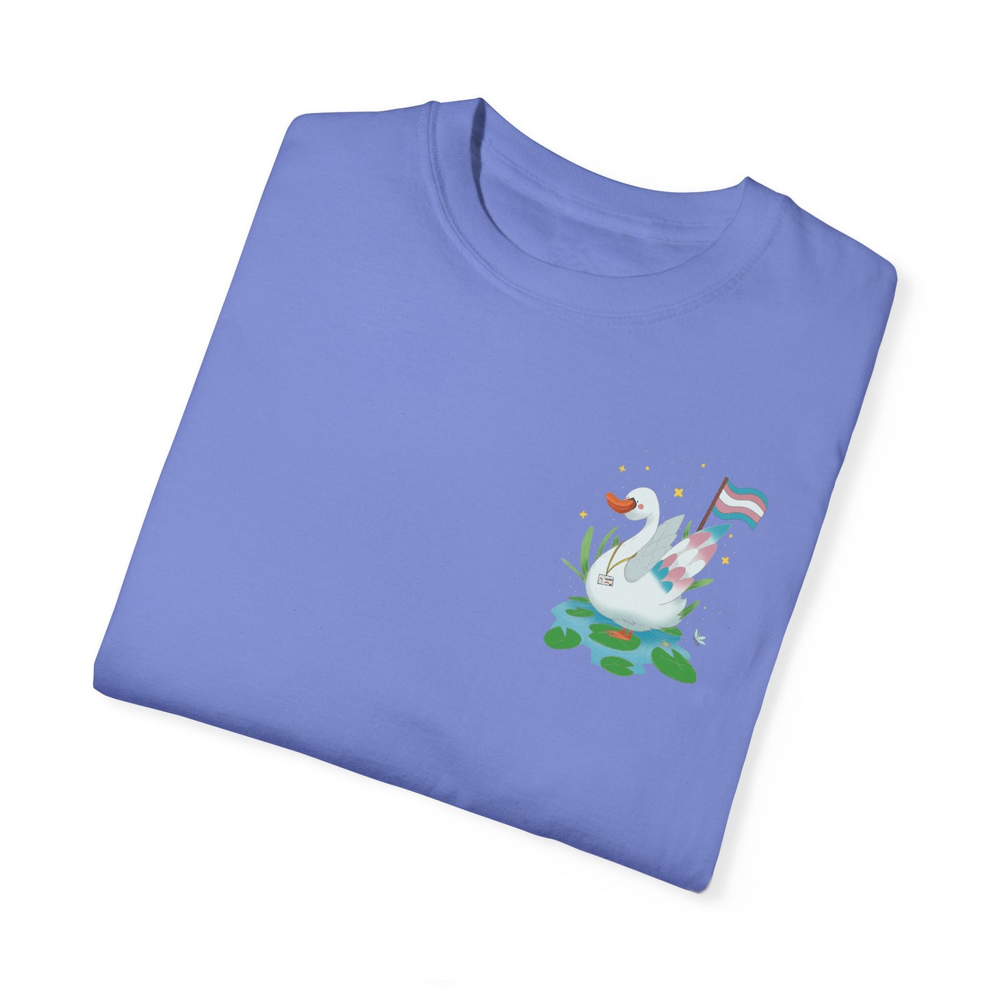 Badgie T-Shirt - Trans Swan “Tundra” - Badgie.co