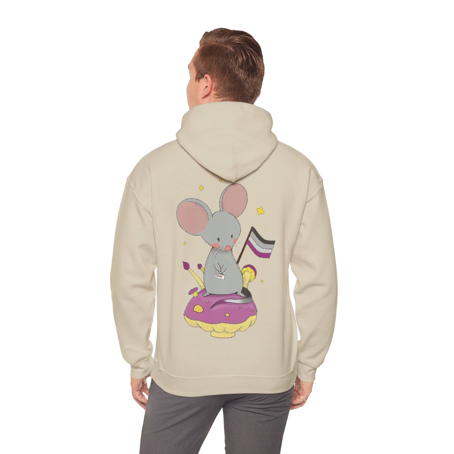 Badgie Hoodie - Asexual Mouse “Roan” - Badgie.co