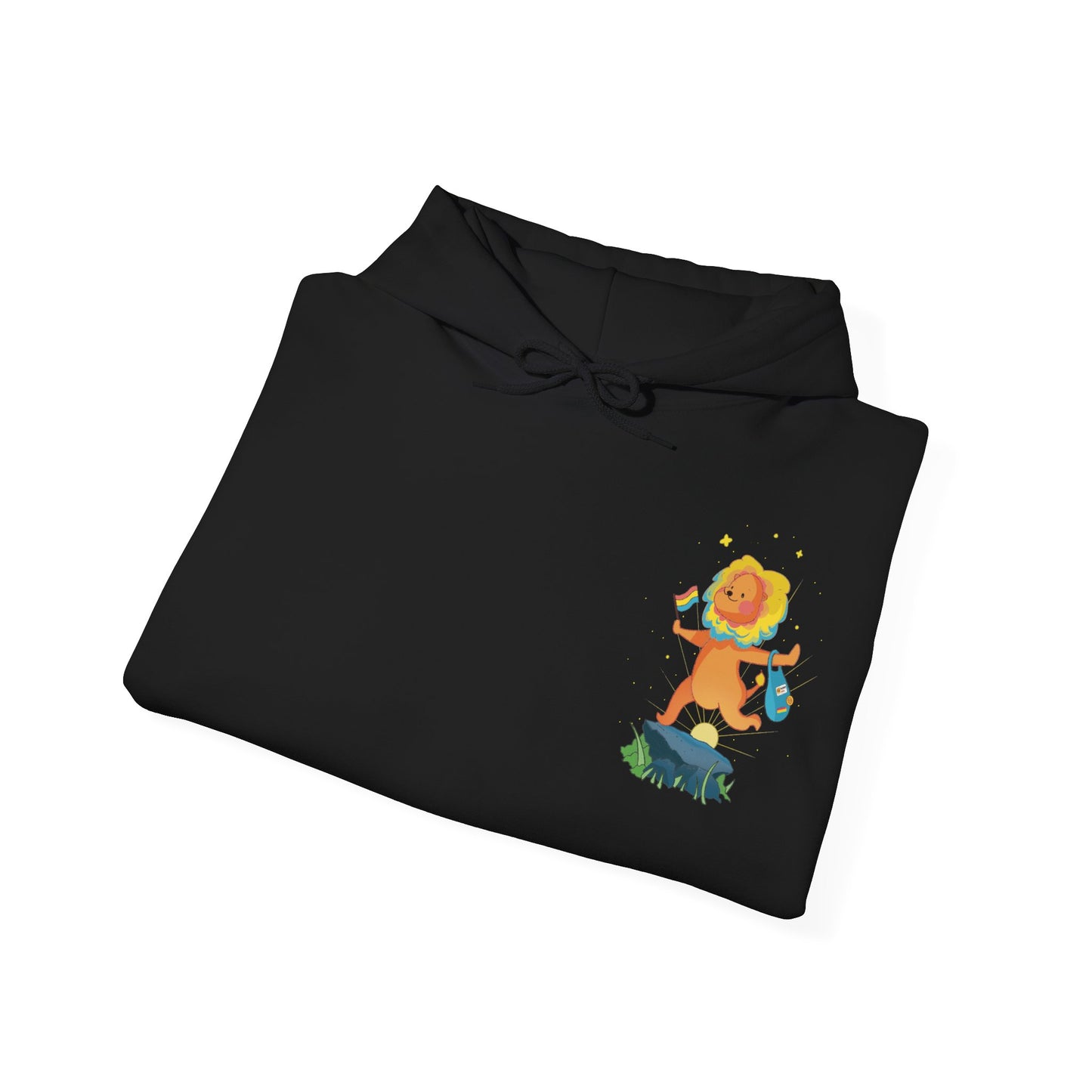 Badgie Hoodie - Pansexual Lion "Barb" - Badgie.co