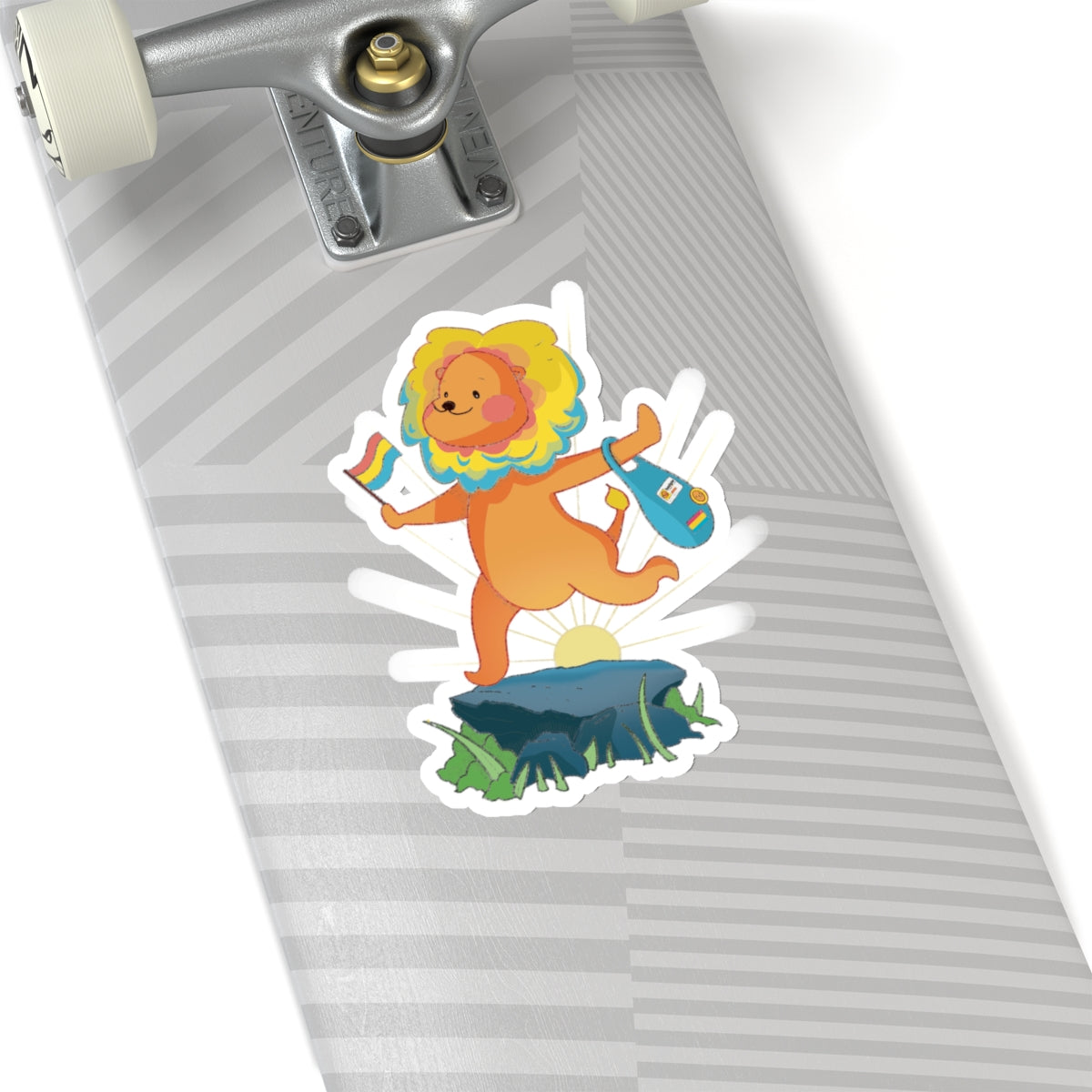 Kiss-Cut Stickers - Pansexual Lion "Barb" - Badgie.co