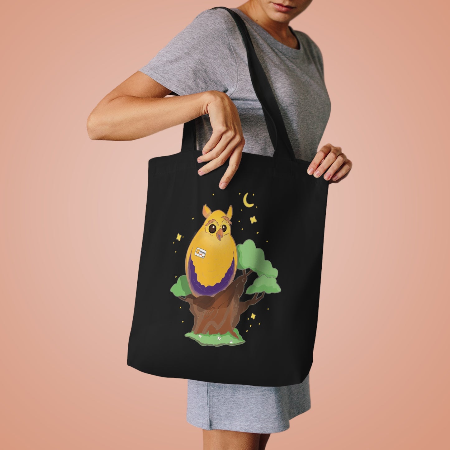 Badgie Tote Bag - Intersex Owl "Albert" - Badgie.co