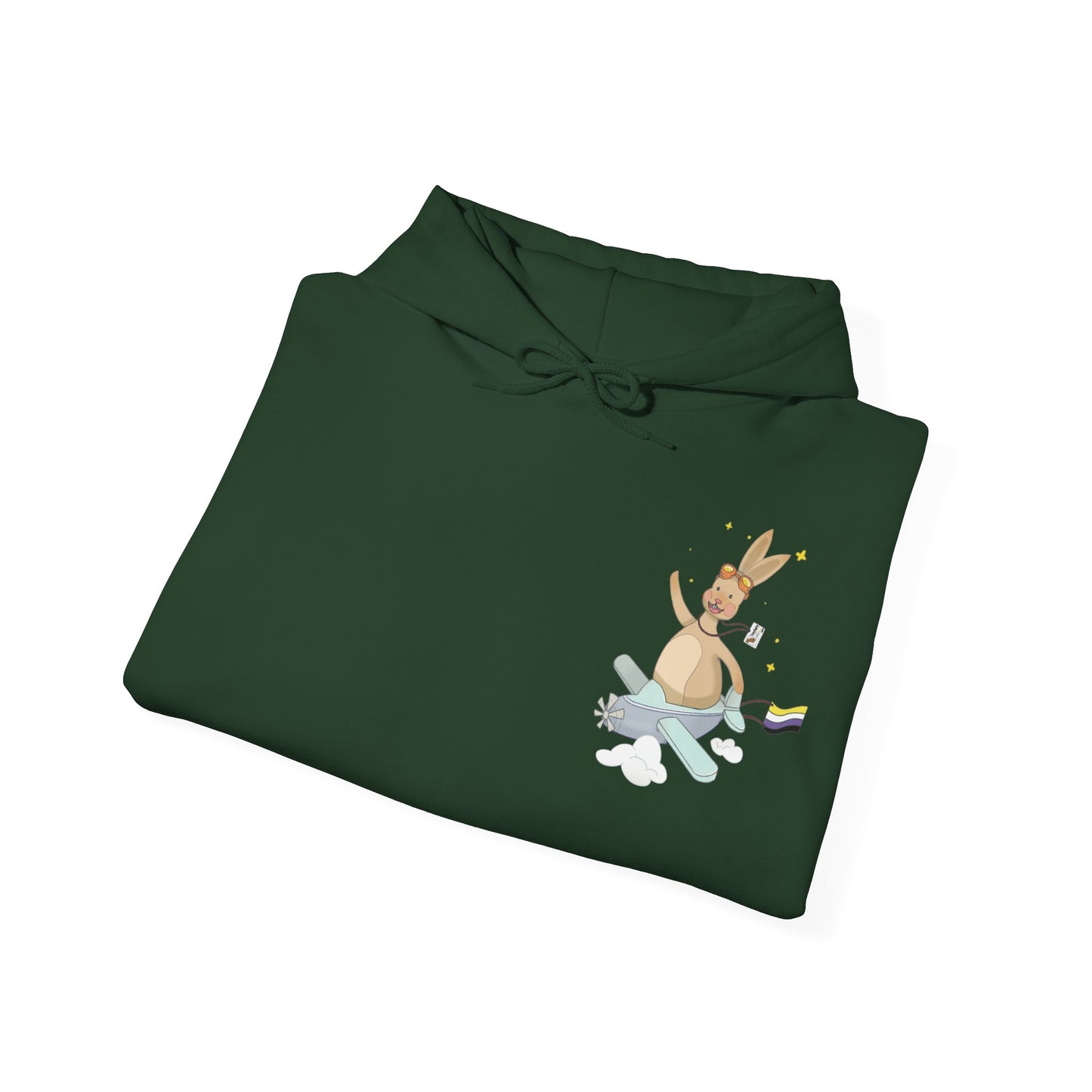 Badgie Hoodie - Nonbinary Rabbit "Rex" - Badgie.co