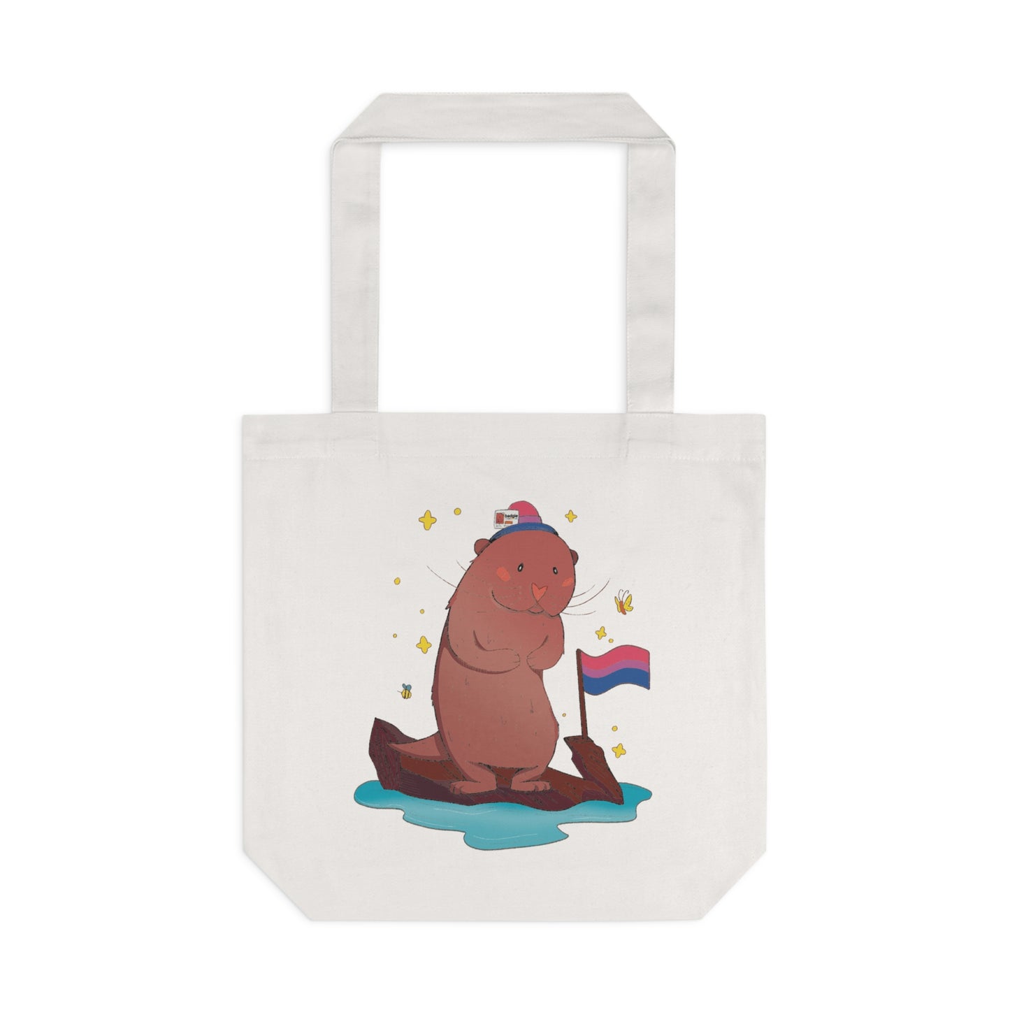 Badgie Tote Bag - Bisexual Otter "River" - Badgie.co
