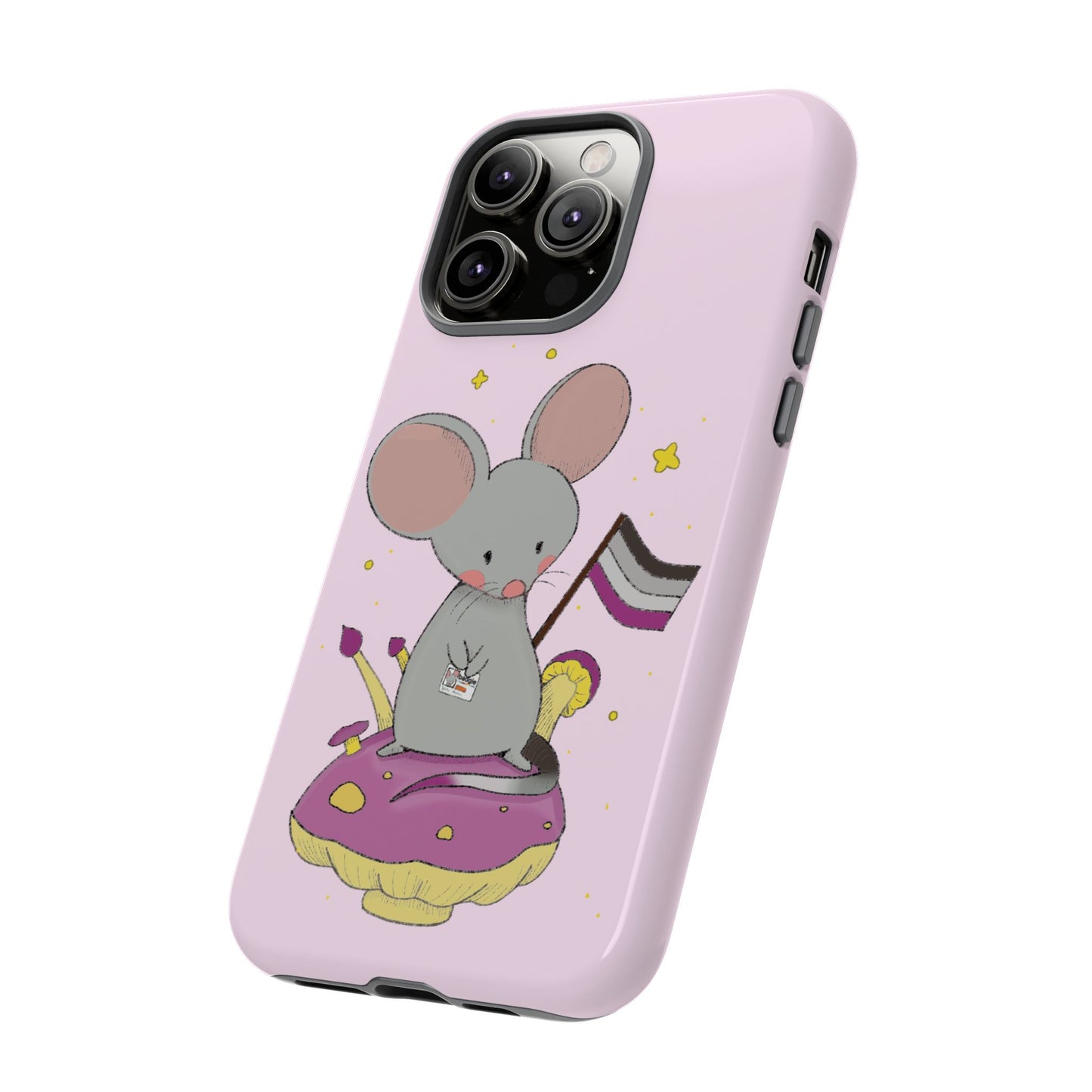 Badgie iPhone Case - Asexual Mouse "Roan" - Badgie.co