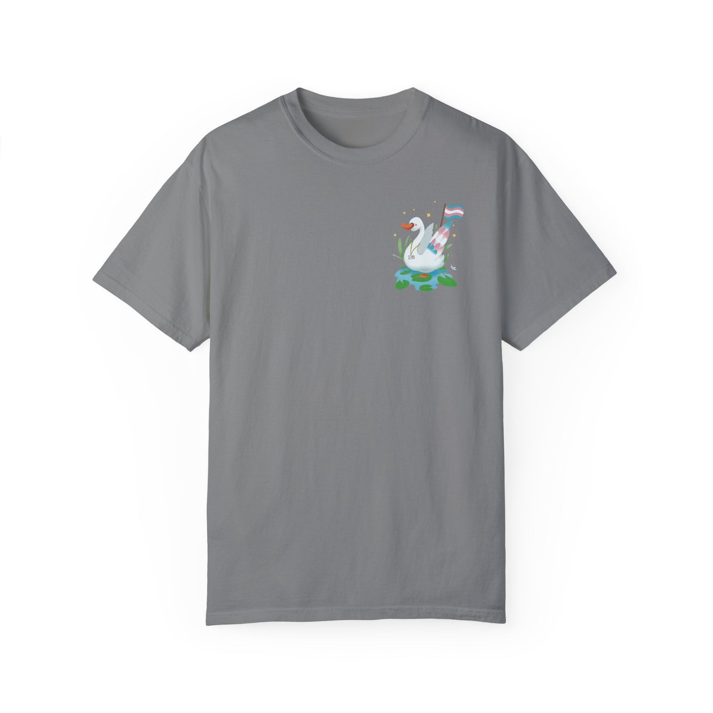 Badgie T-Shirt - Trans Swan “Tundra” - Badgie.co